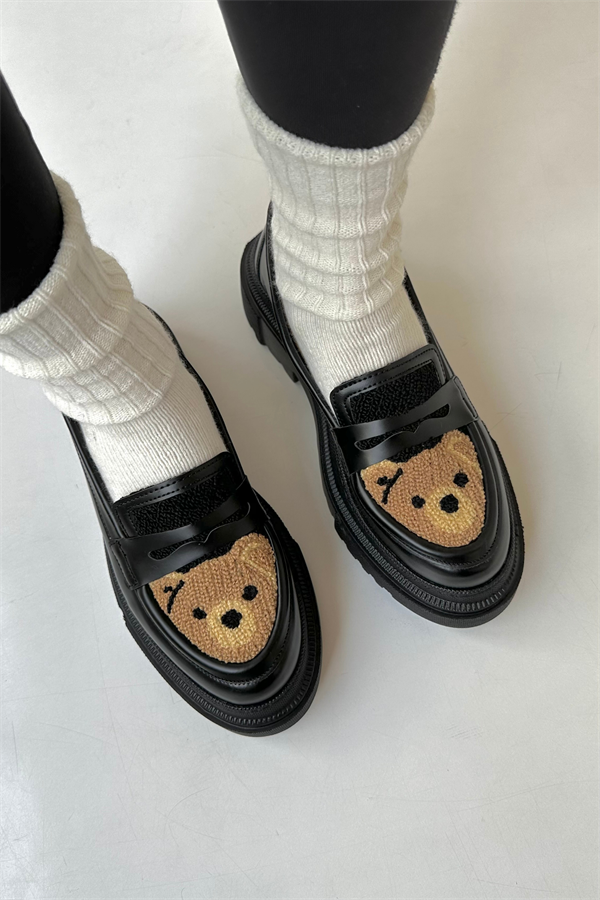 Kadın Loafer Ayakkabı SİYAH BEAR