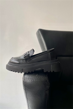Kadın Loafer Ayakkabı SİYAH RUGAN