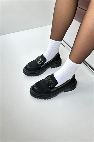 Kadın Loafer Ayakkabı SİYAH SÜET