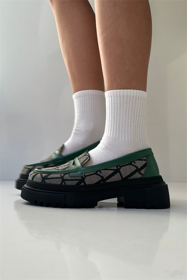 Kadın Loafer Ayakkabı YEŞİL