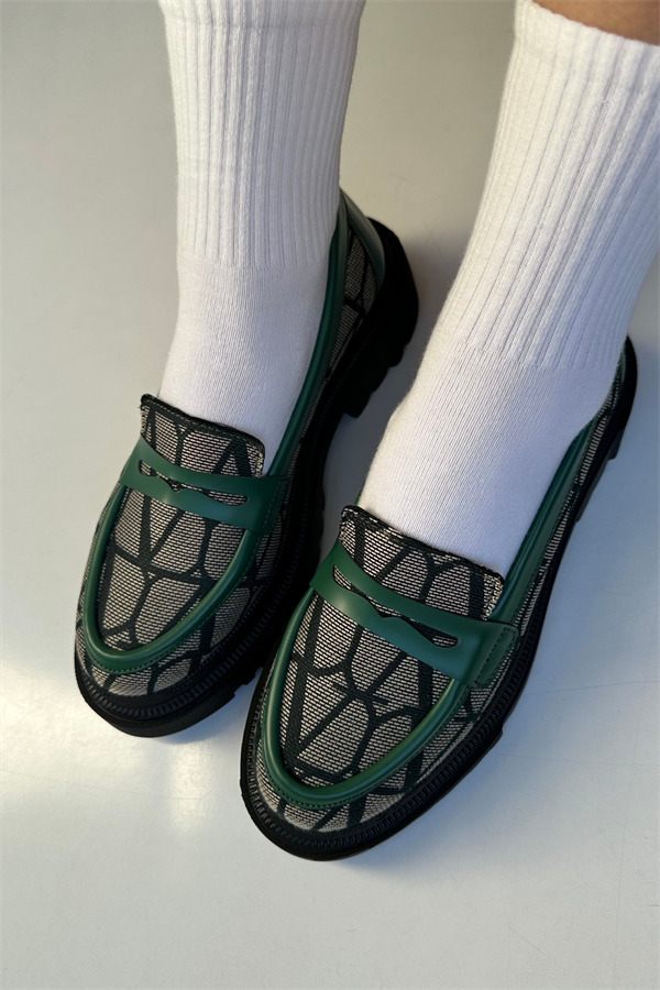 Kadın Loafer Ayakkabı YEŞİL