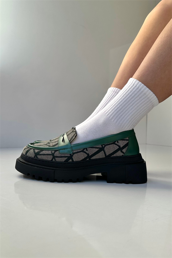 Kadın Loafer Ayakkabı YEŞİL