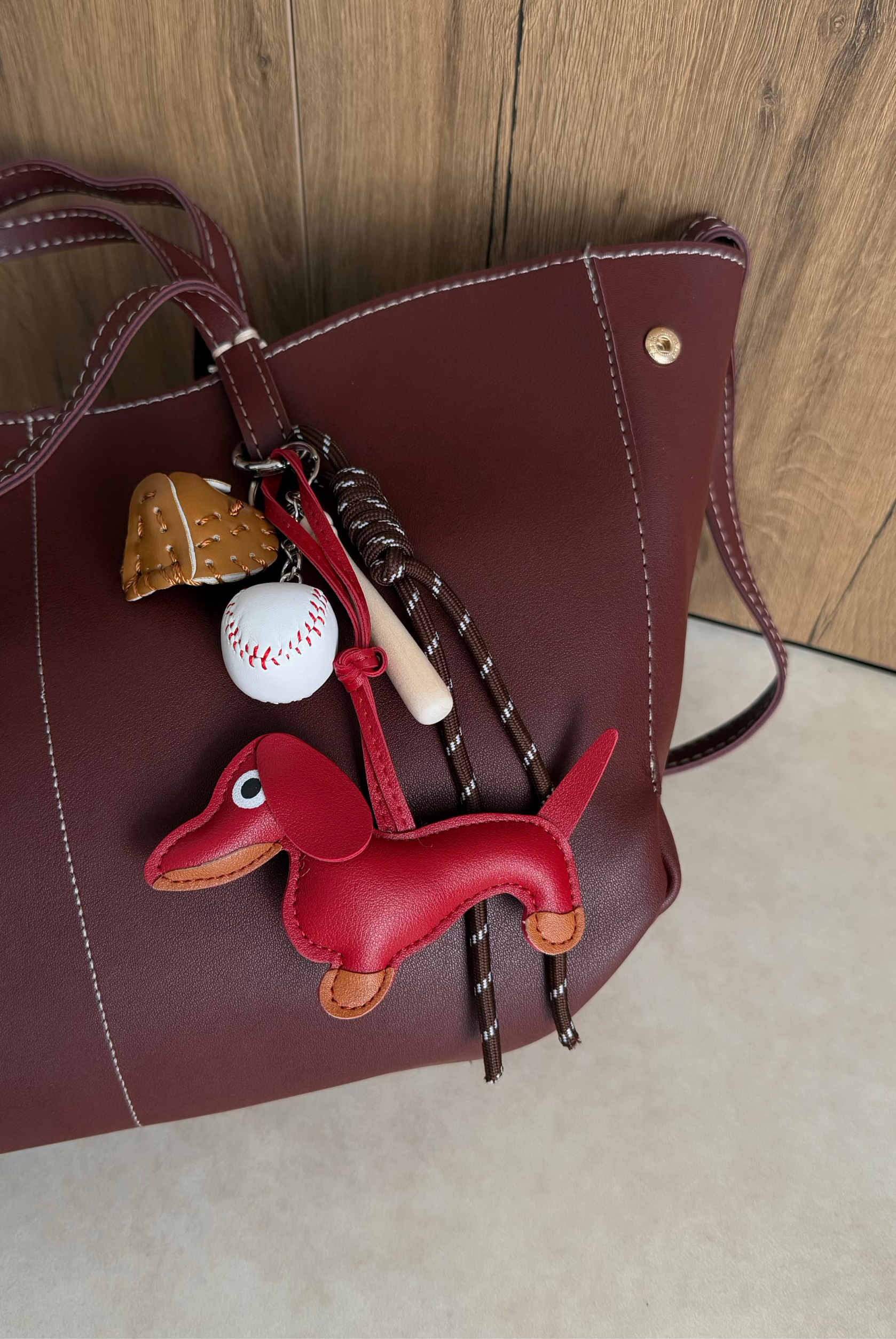 Çanta Aksesuar Charm DOG RED