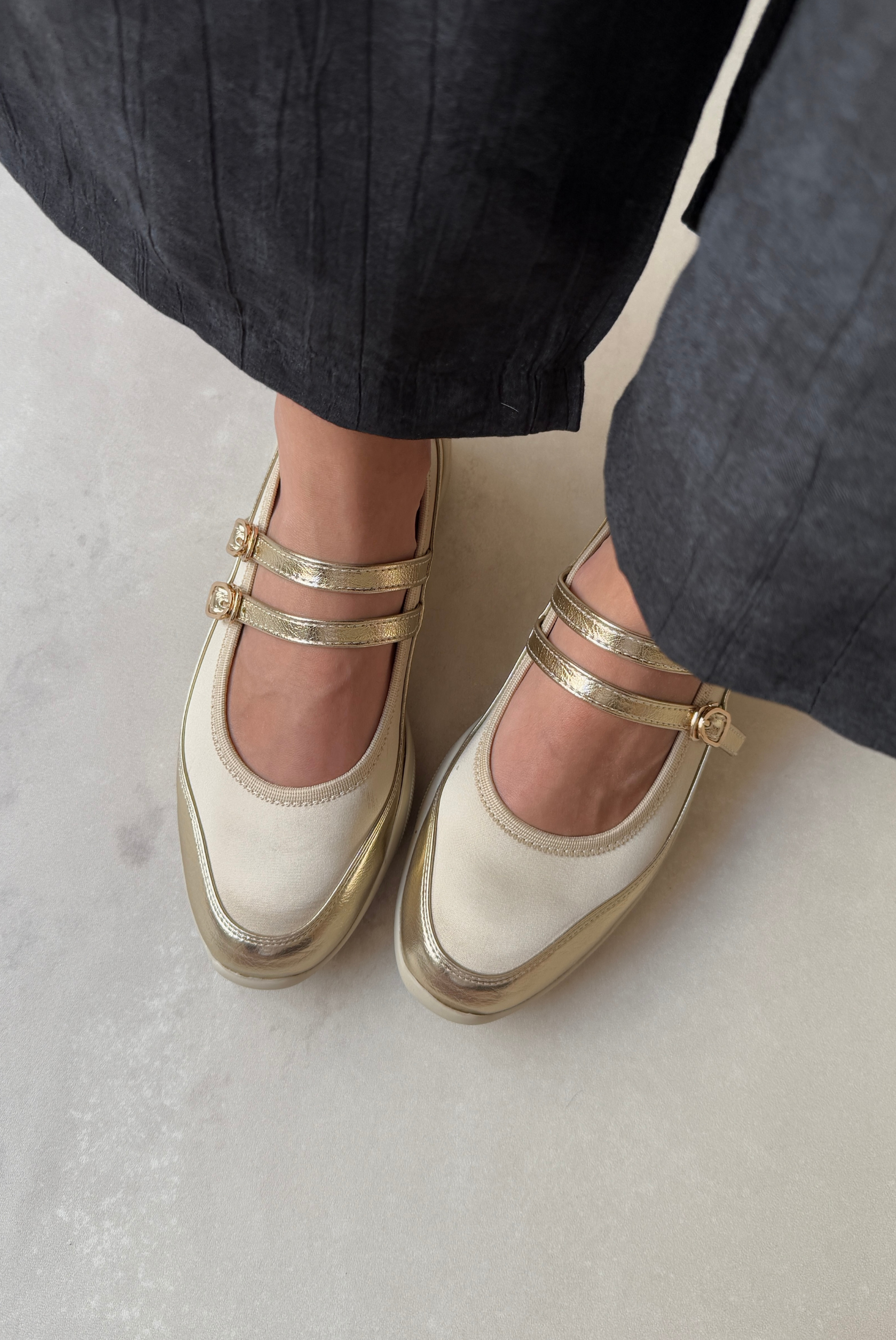 Kadın Atkılı Babet GOLD