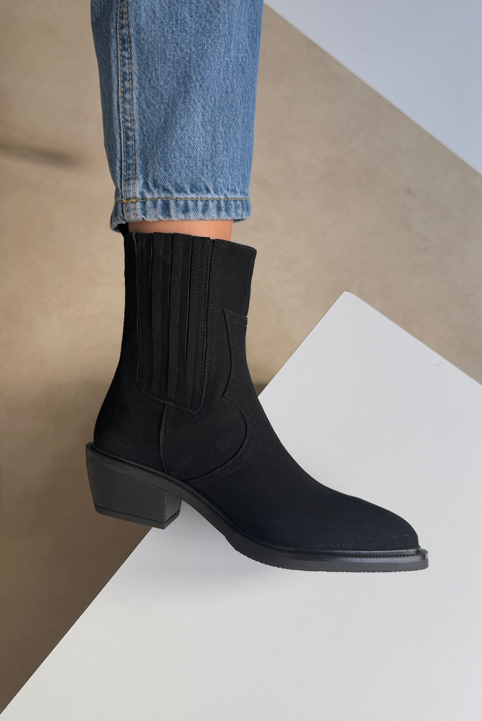 Kadın Bot SİYAH SÜET