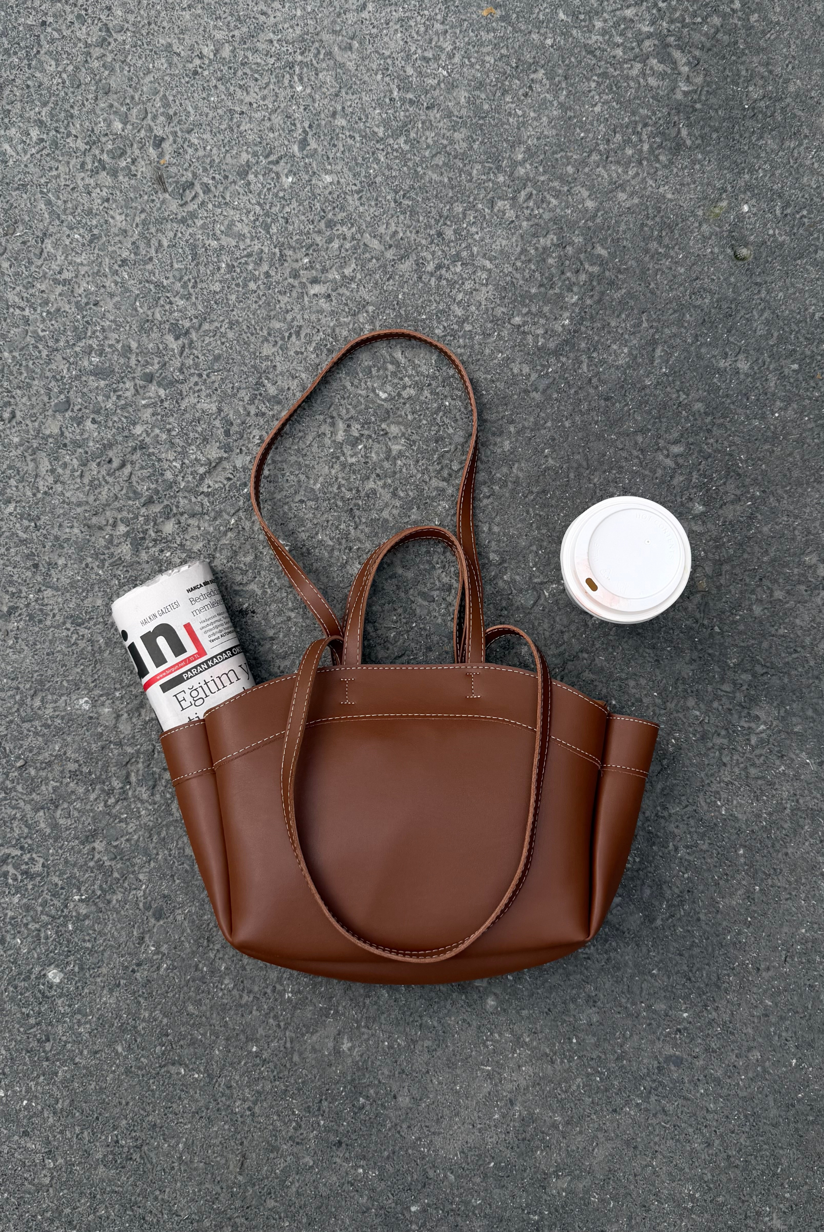 Kadın Çift Askılı Çanta TABA