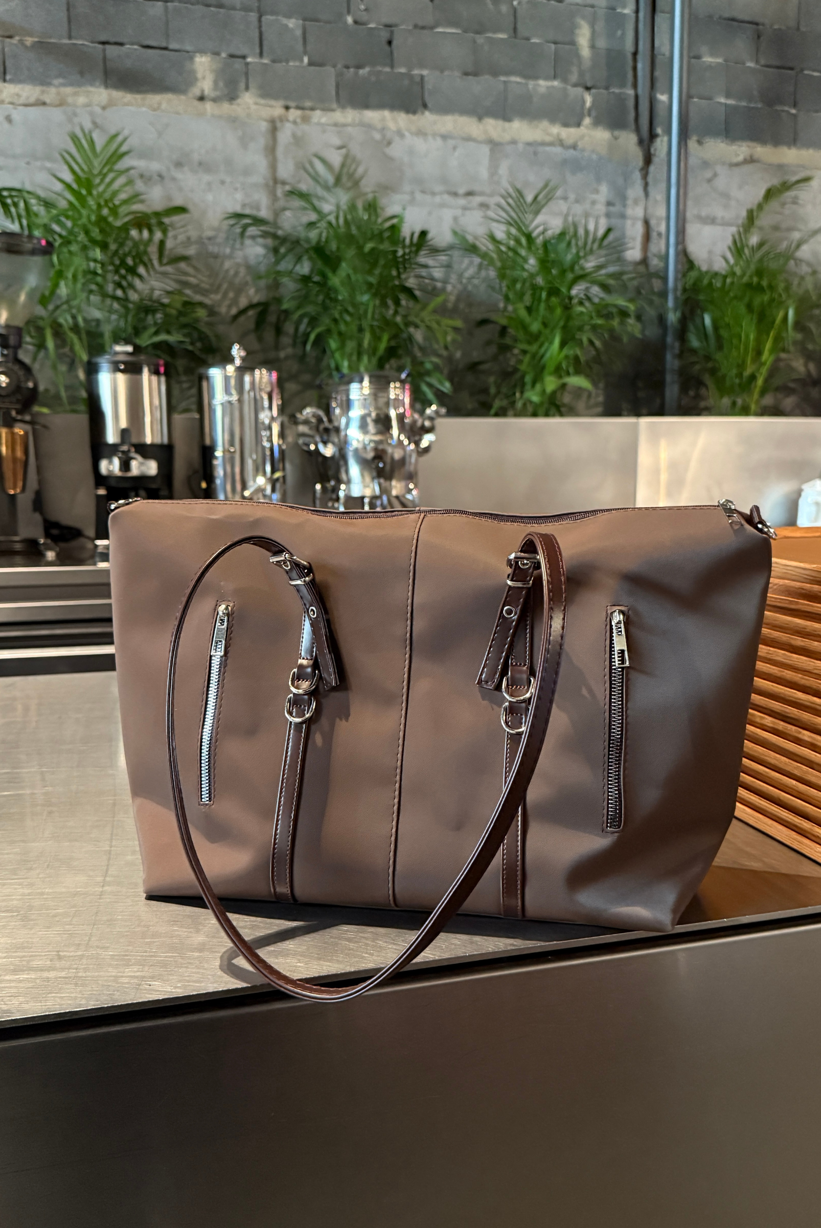 Kadın El ve Omuz Çantası ACI KAHVE