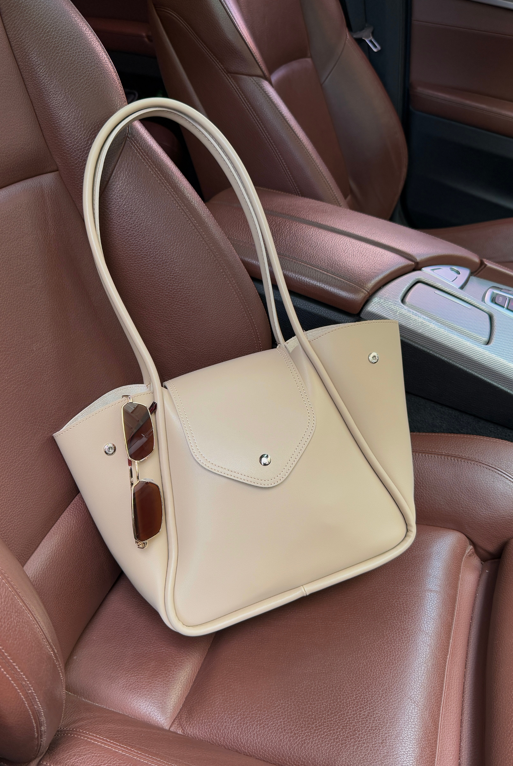 Kadın El ve Omuz Çantası BEJ