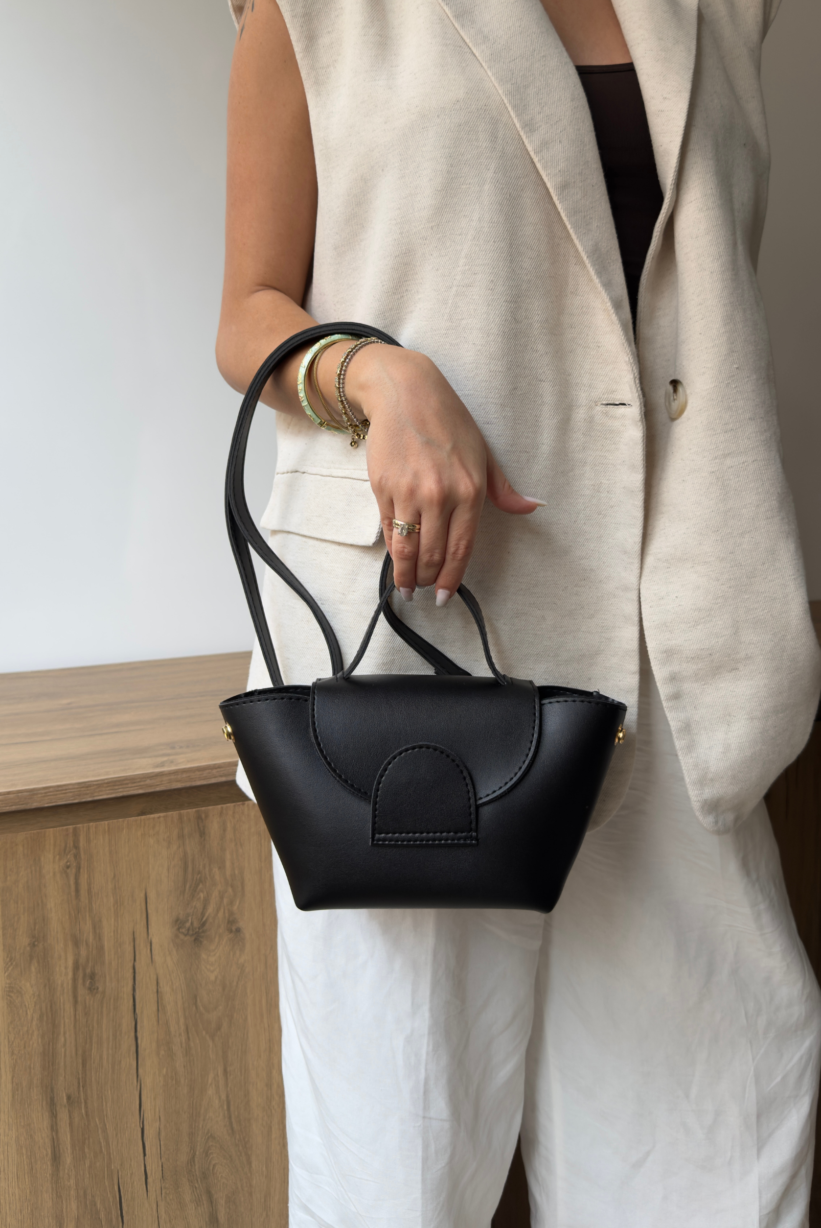 Kadın El ve Omuz Çantası SİYAH