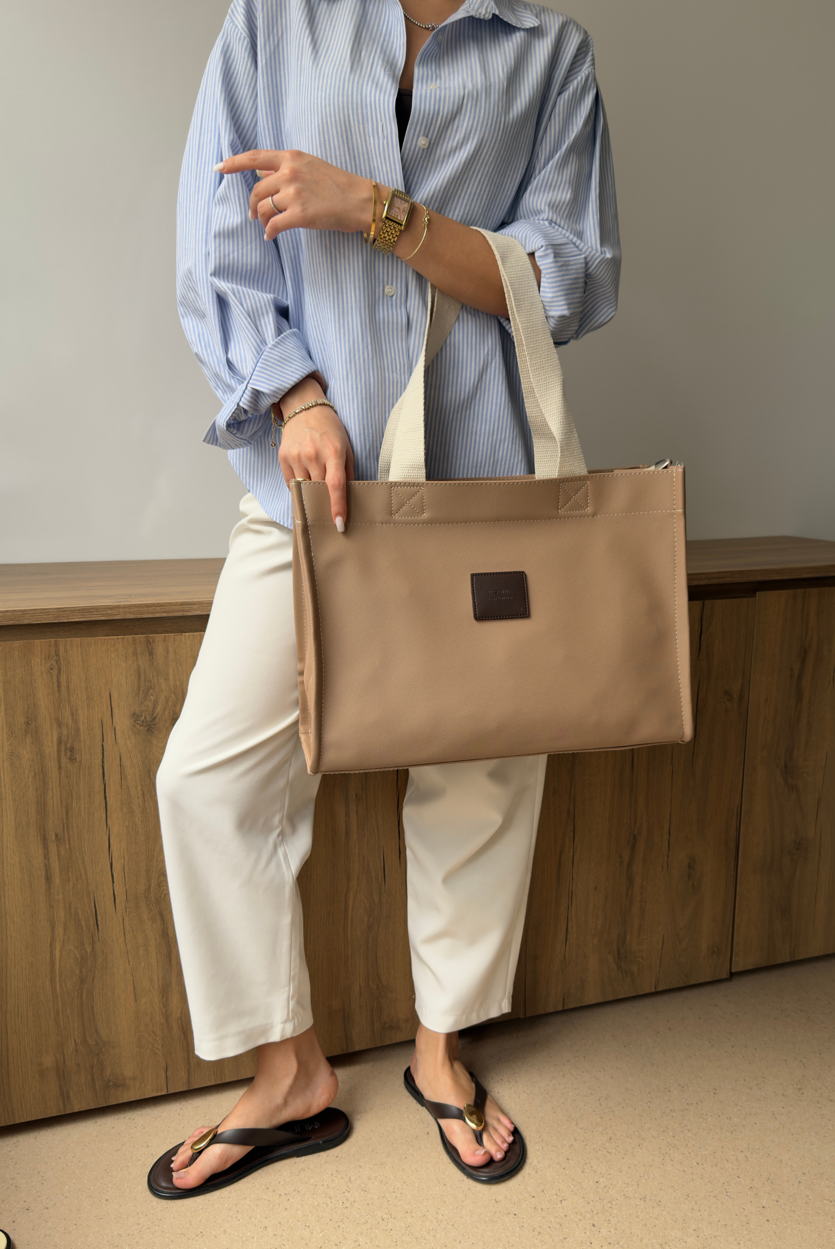 Kadın El ve Omuz Çantası VİZON