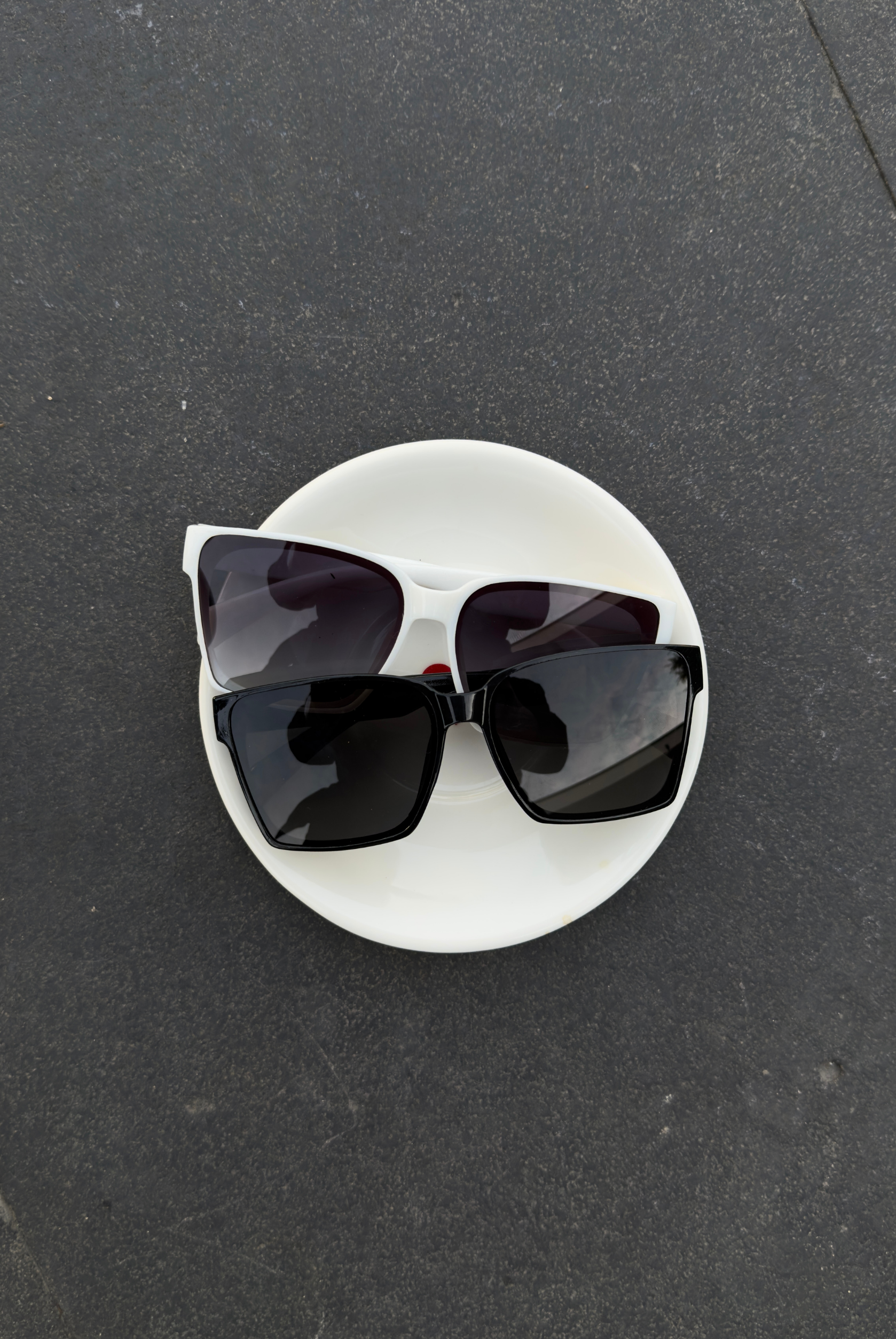 Kadın Güneş Gözlüğü BEYAZ SİYAH