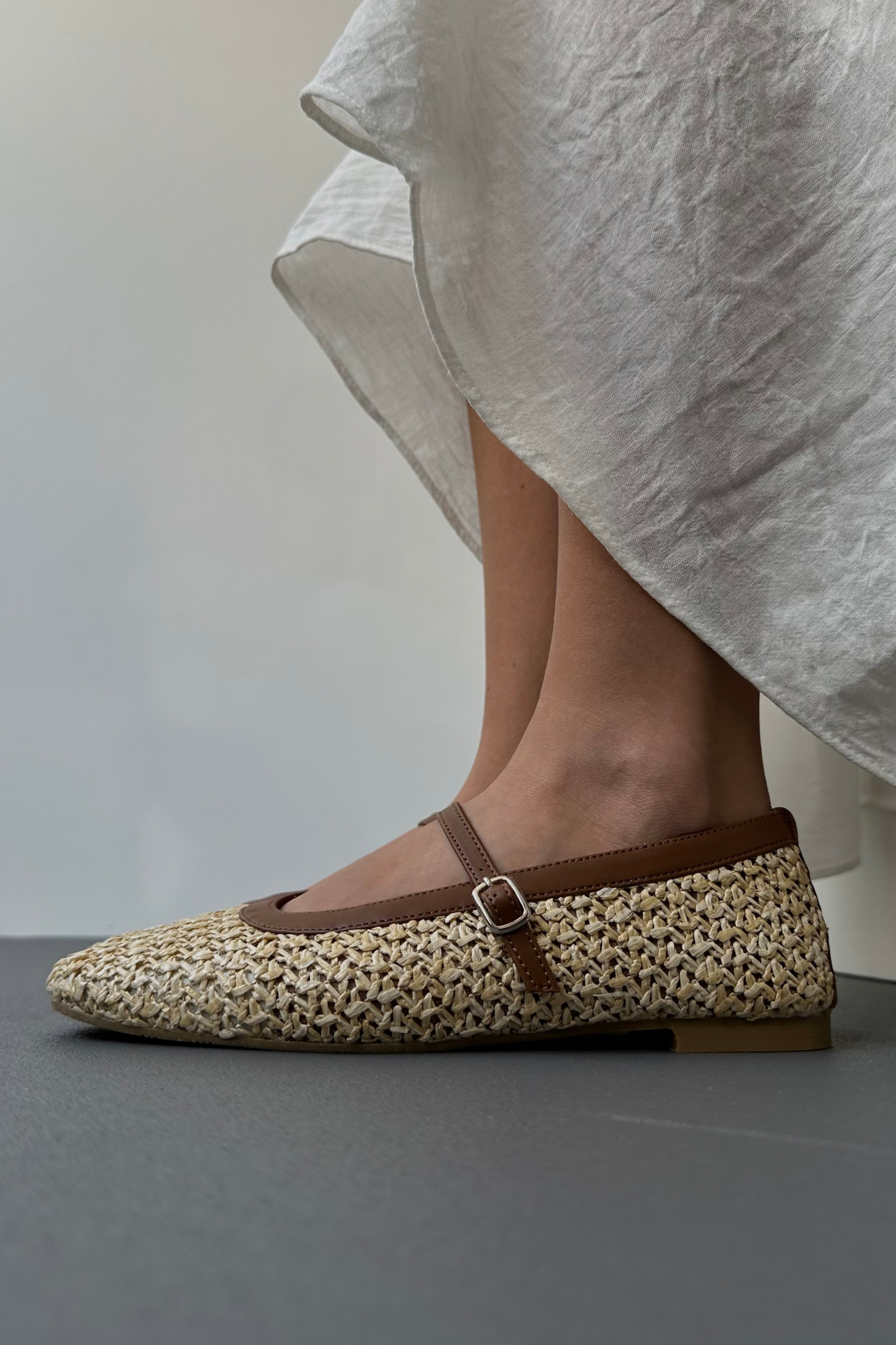 Kadın Hasır Babet TABA