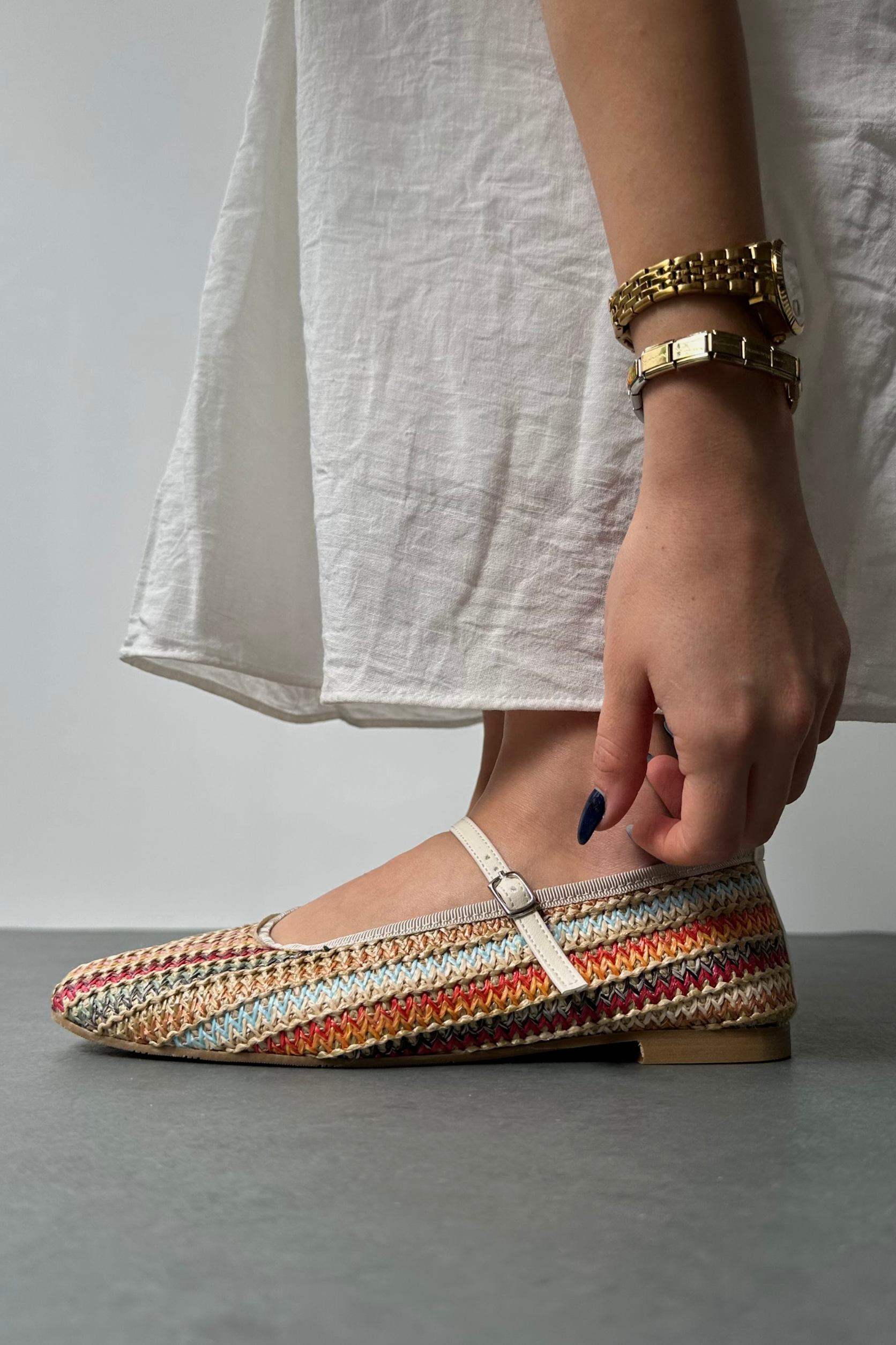 Kadın Hasır Terlik MULTI