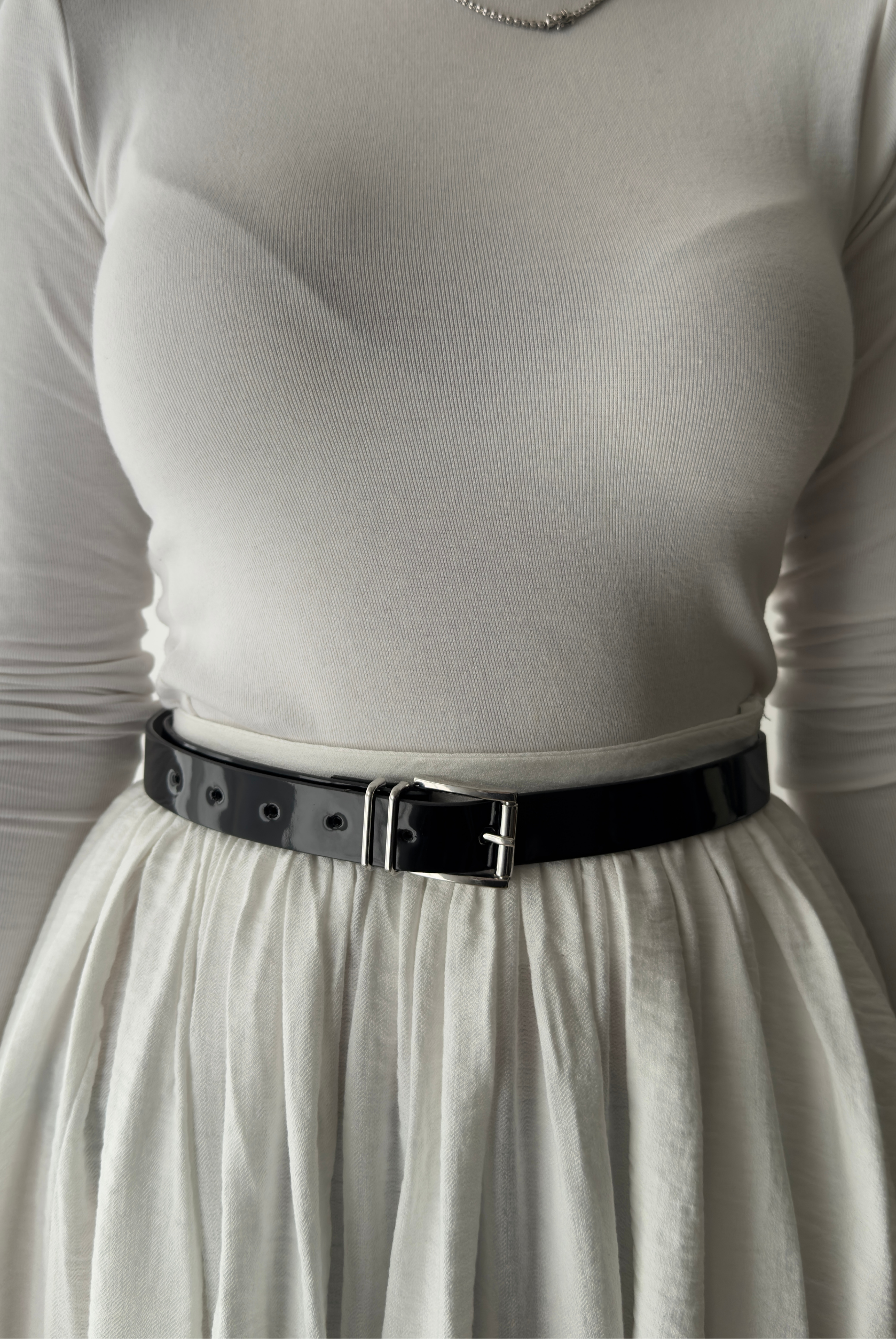 Kadın Kemer Çift Metal Tokalı SİYAH RUGAN