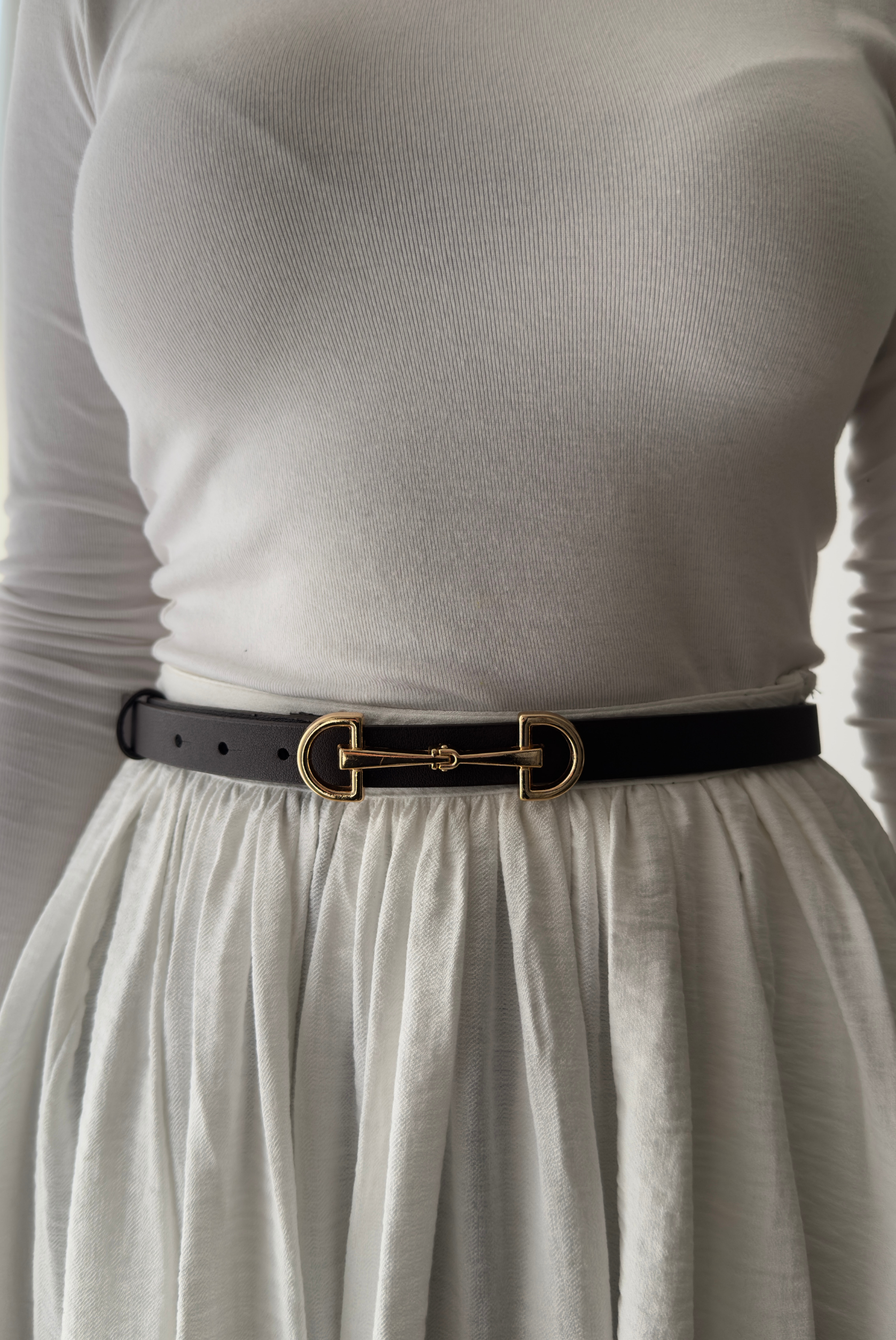 Kadın Kemer Gold Tokalı ACI KAHVE