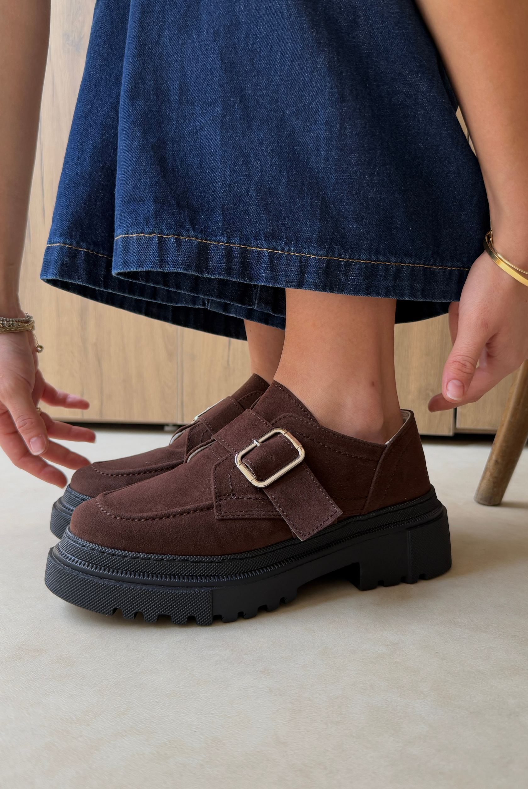 Kadın Makosen Ayakkabı ACI KAHVE SÜET