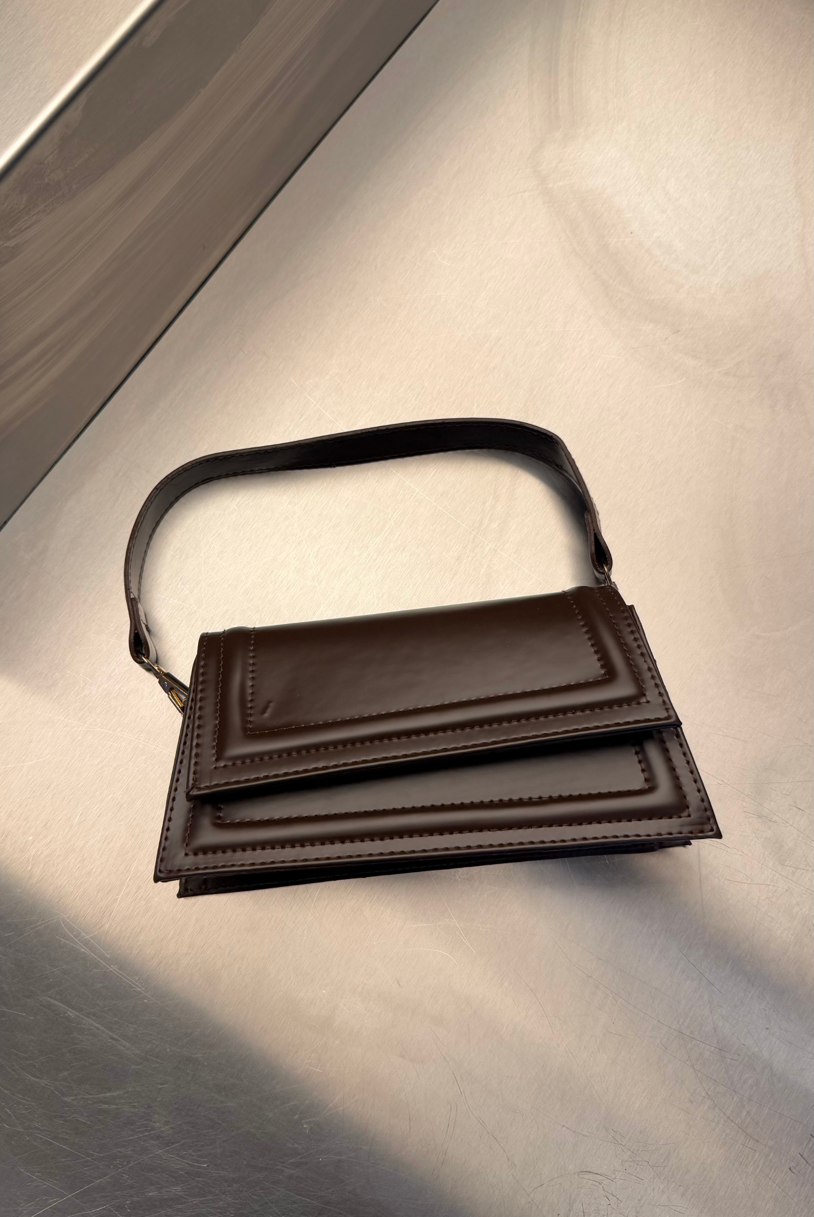 Kadın Mini El Çantası ACI KAHVE