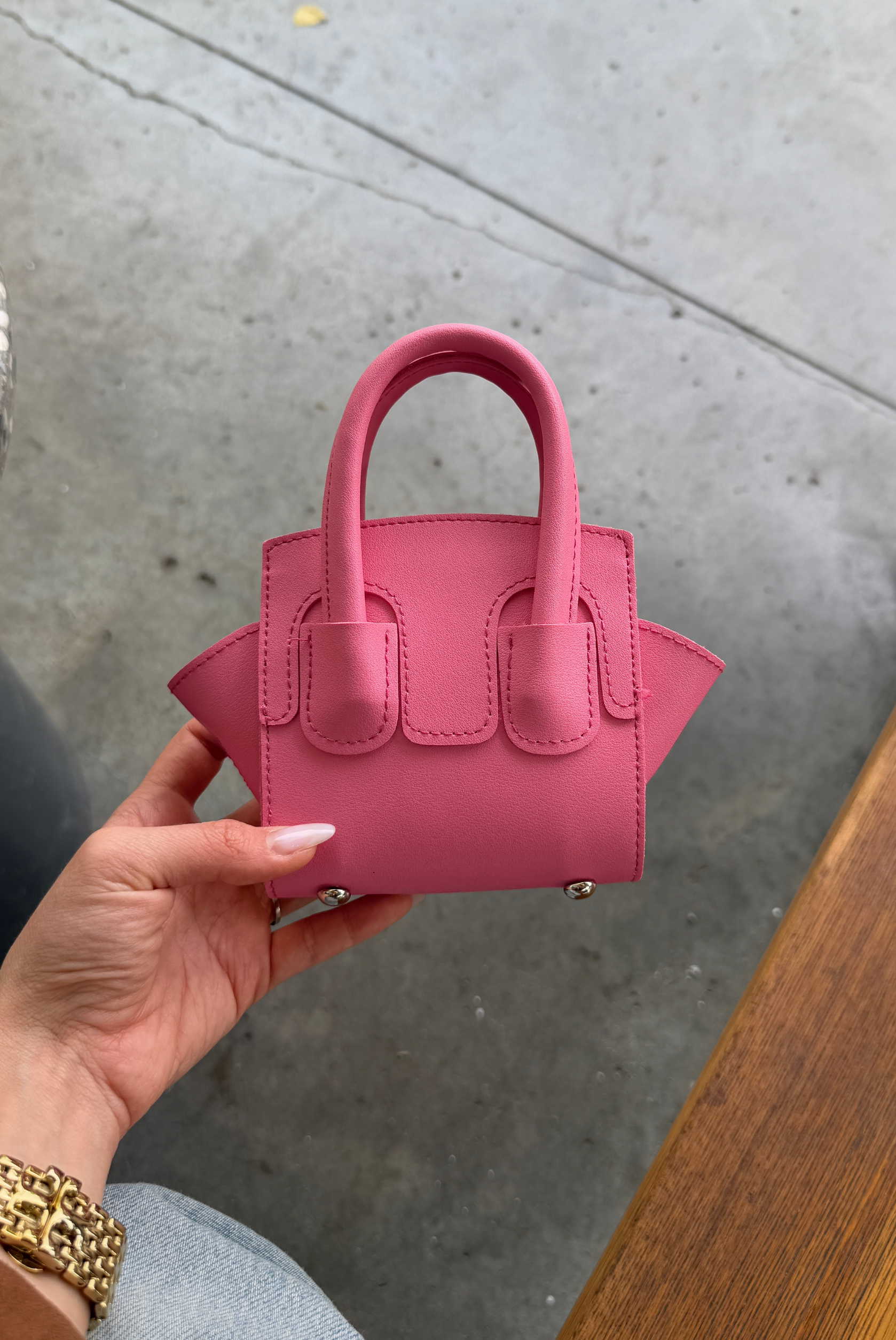 Kadın Mini El ve Omuz Çantası FUŞYA