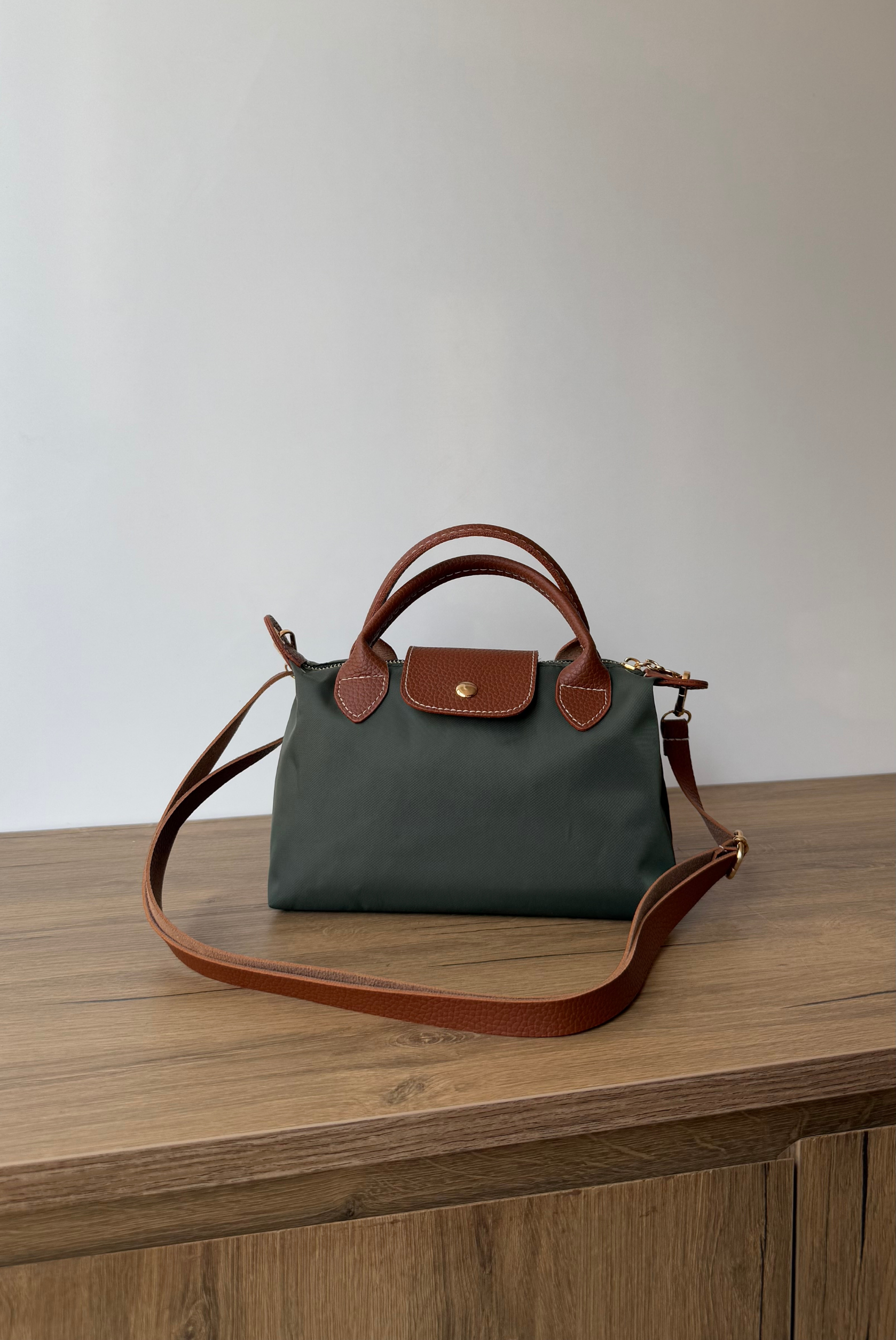 Kadın Mini Keten Çanta Haki