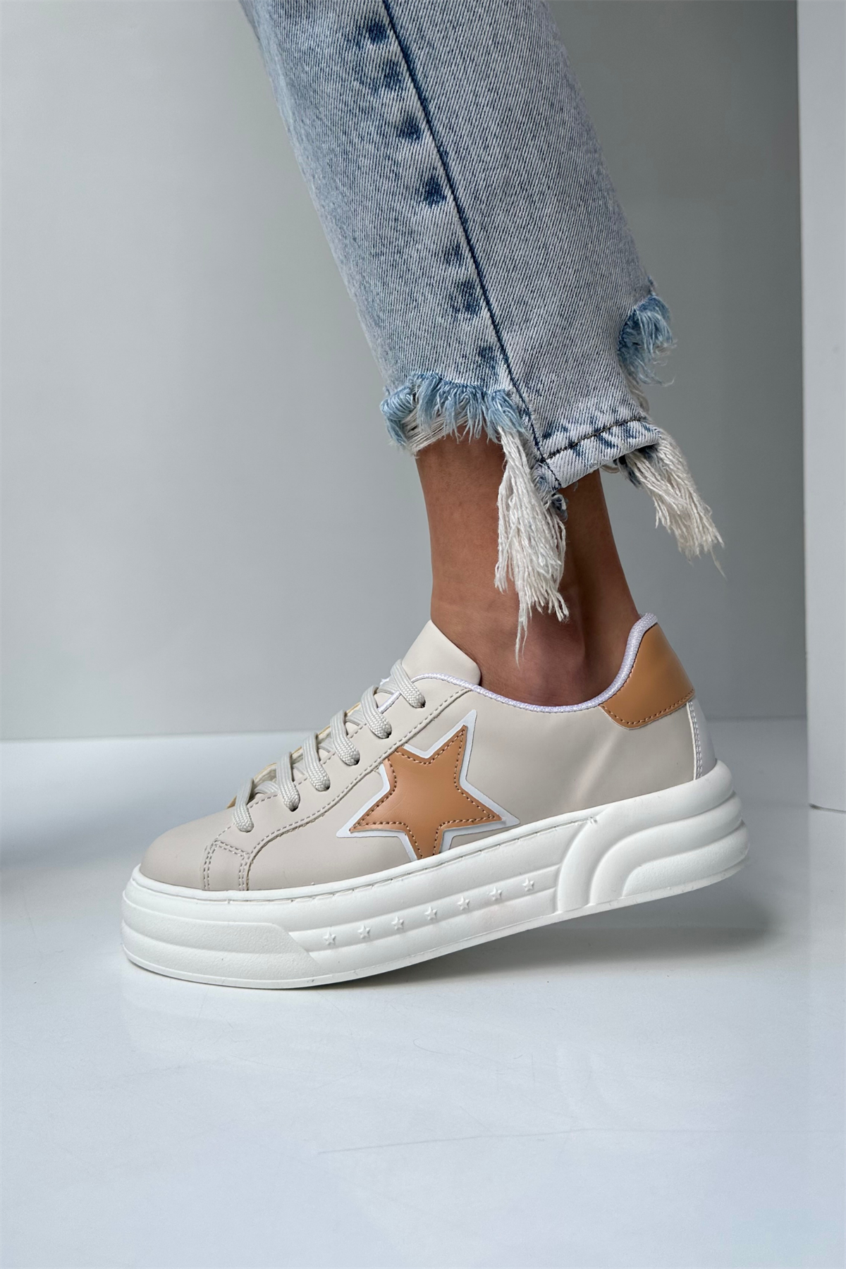 Kadın Spor Ayakkabı BEJ NUDE