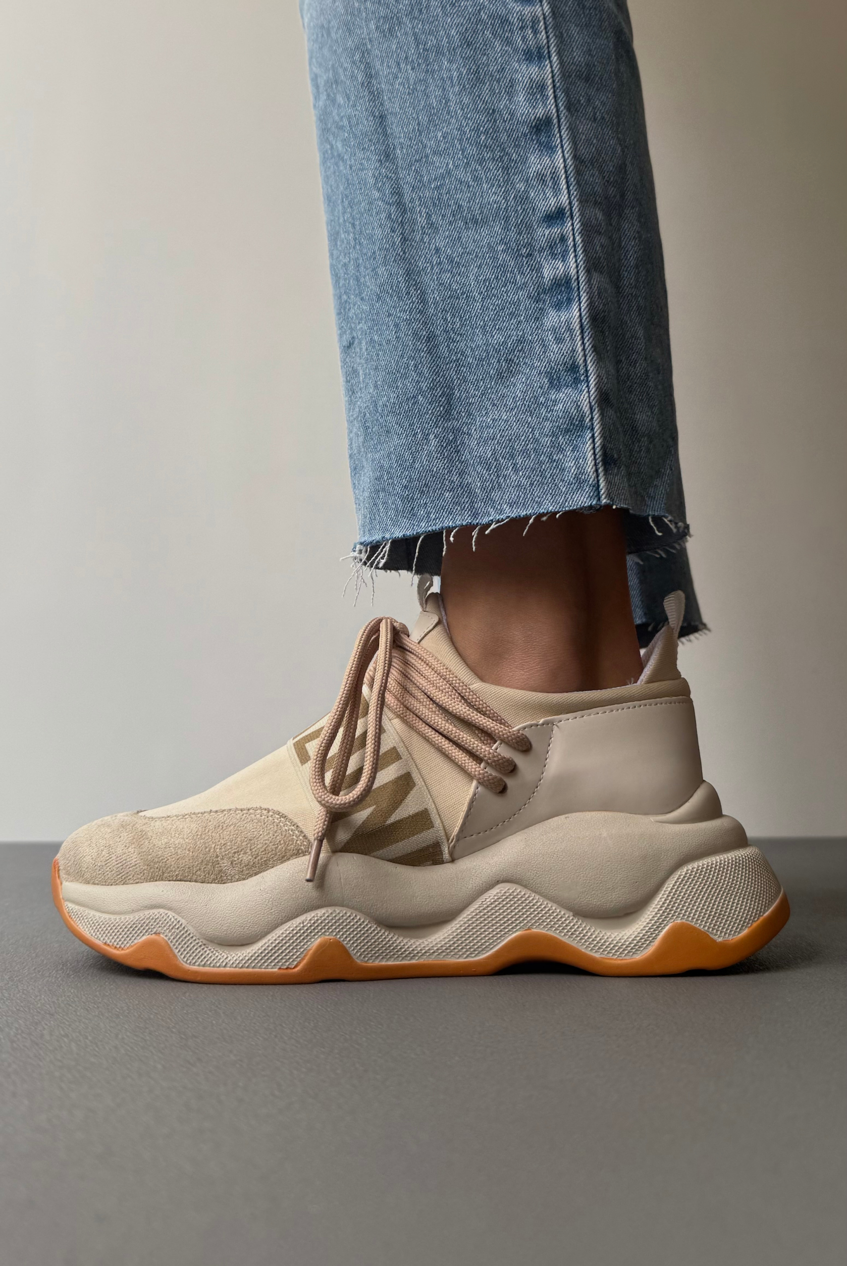 Kadın Spor Ayakkabı BEJ TURUNCU