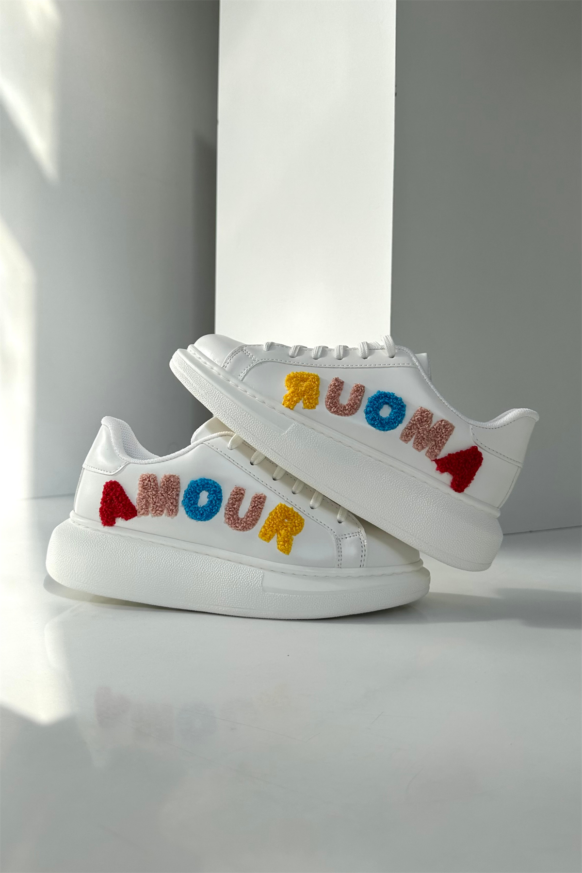 Kadın Spor Ayakkabı BEYAZ AMOUR