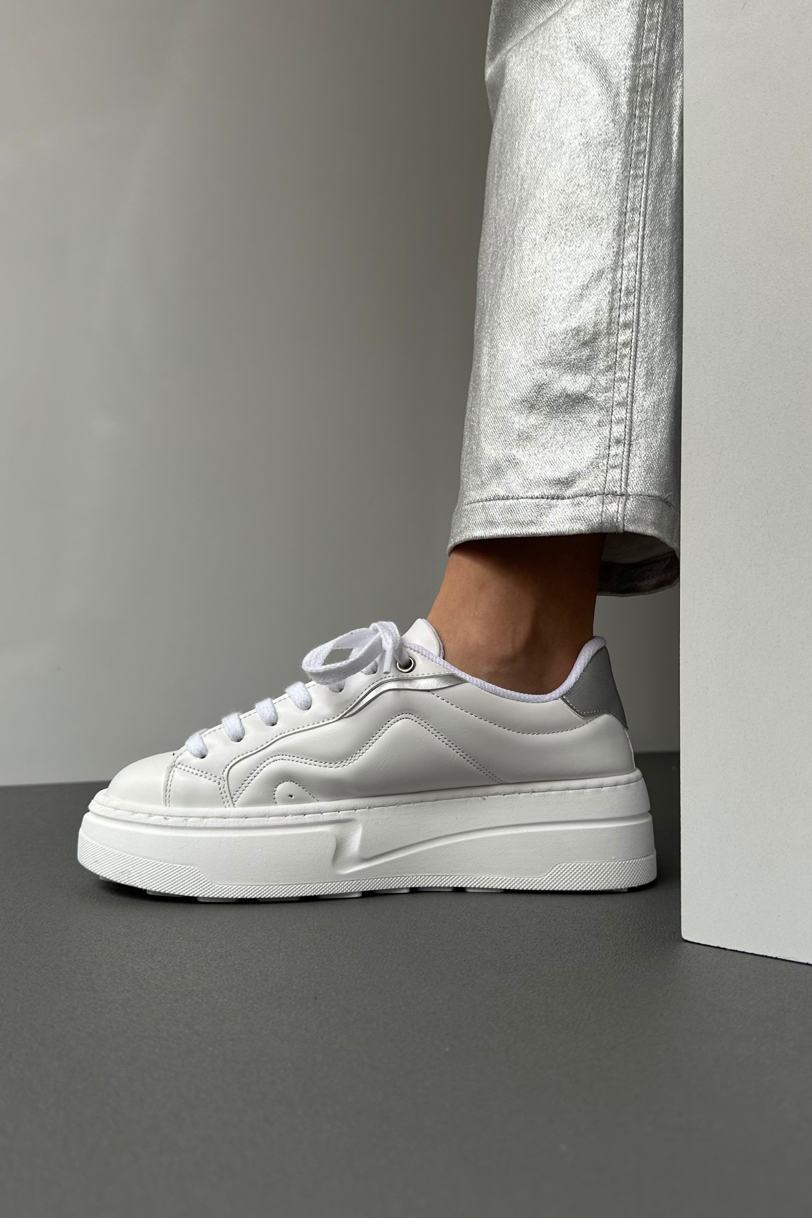 Kadın Spor Ayakkabı BEYAZ GÜMÜŞ