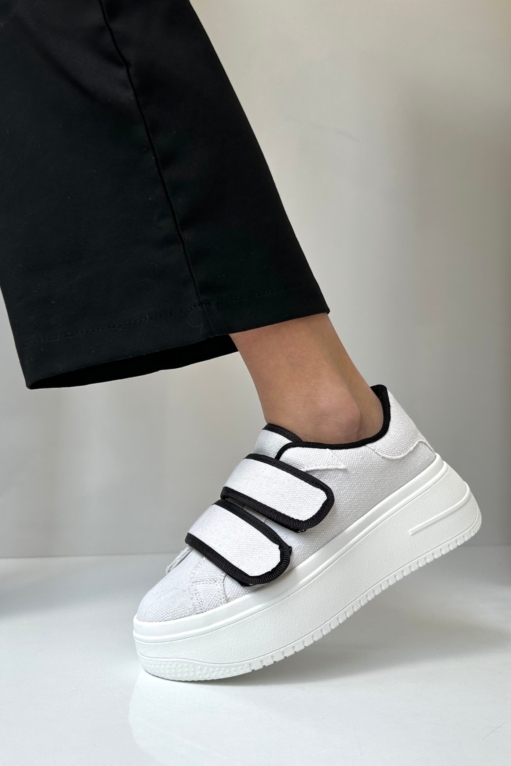 Kadın Spor Ayakkabı KREM KETEN