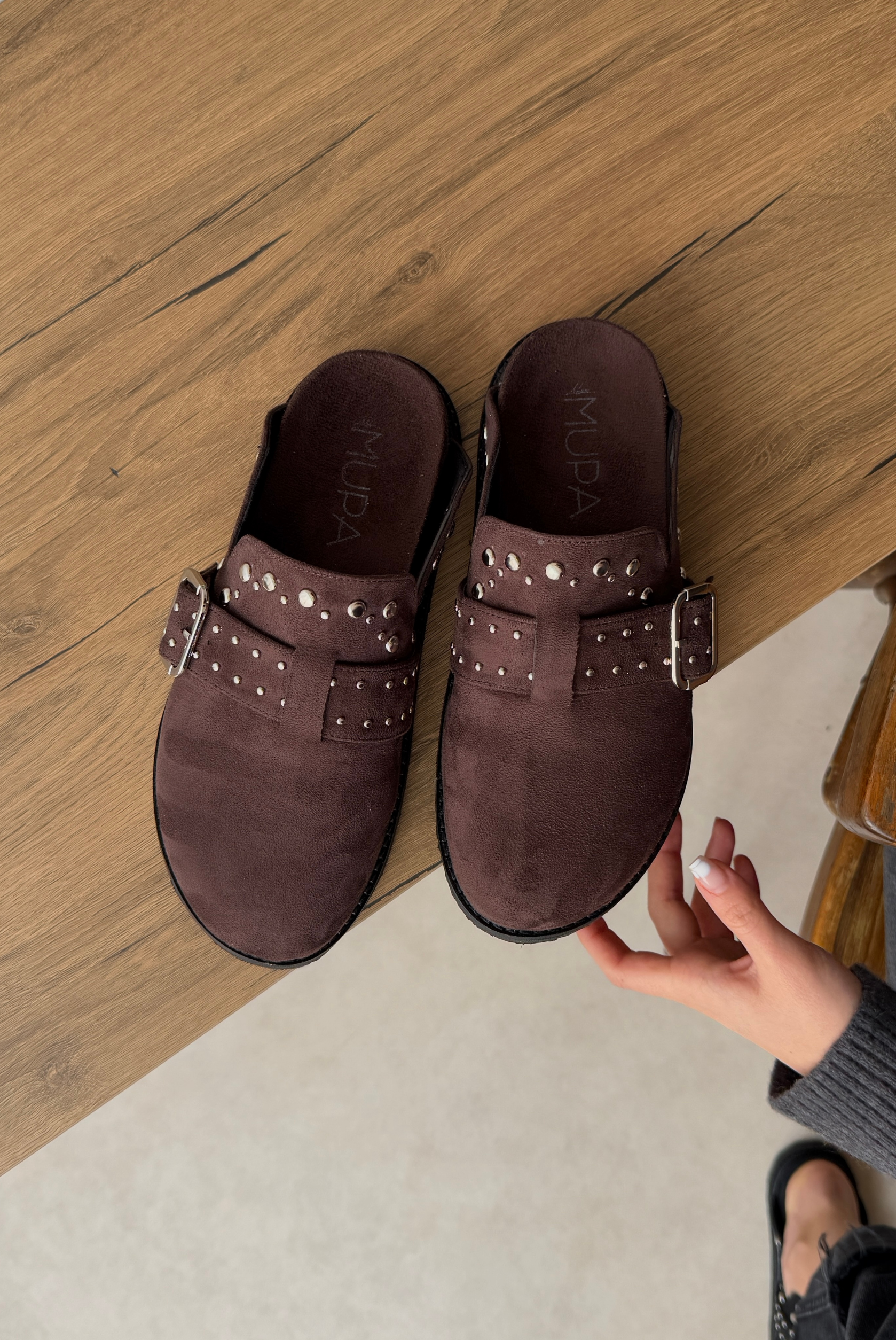 Kadın Terlik ACI KAHVE SÜET