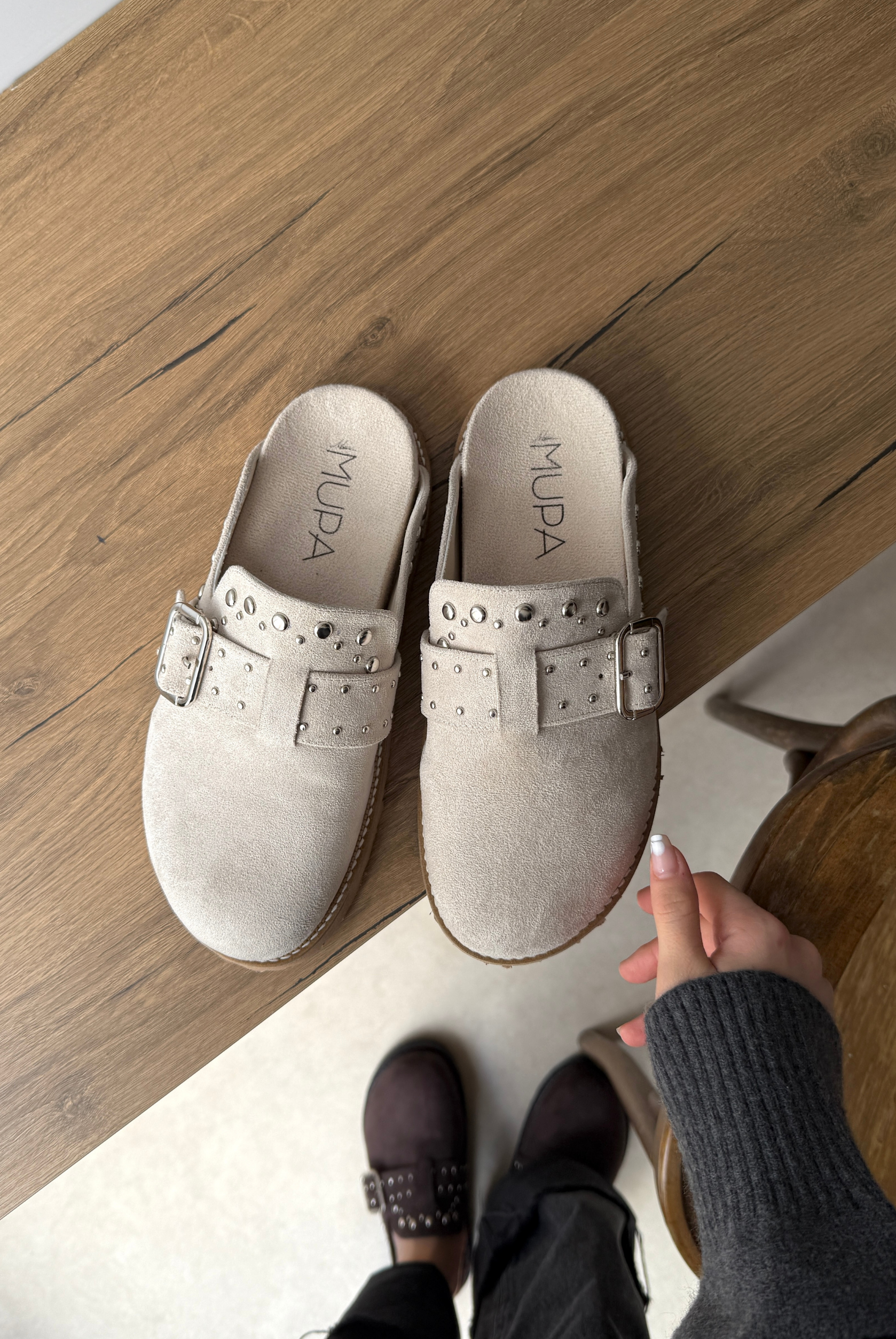 Kadın Terlik BEJ SÜET