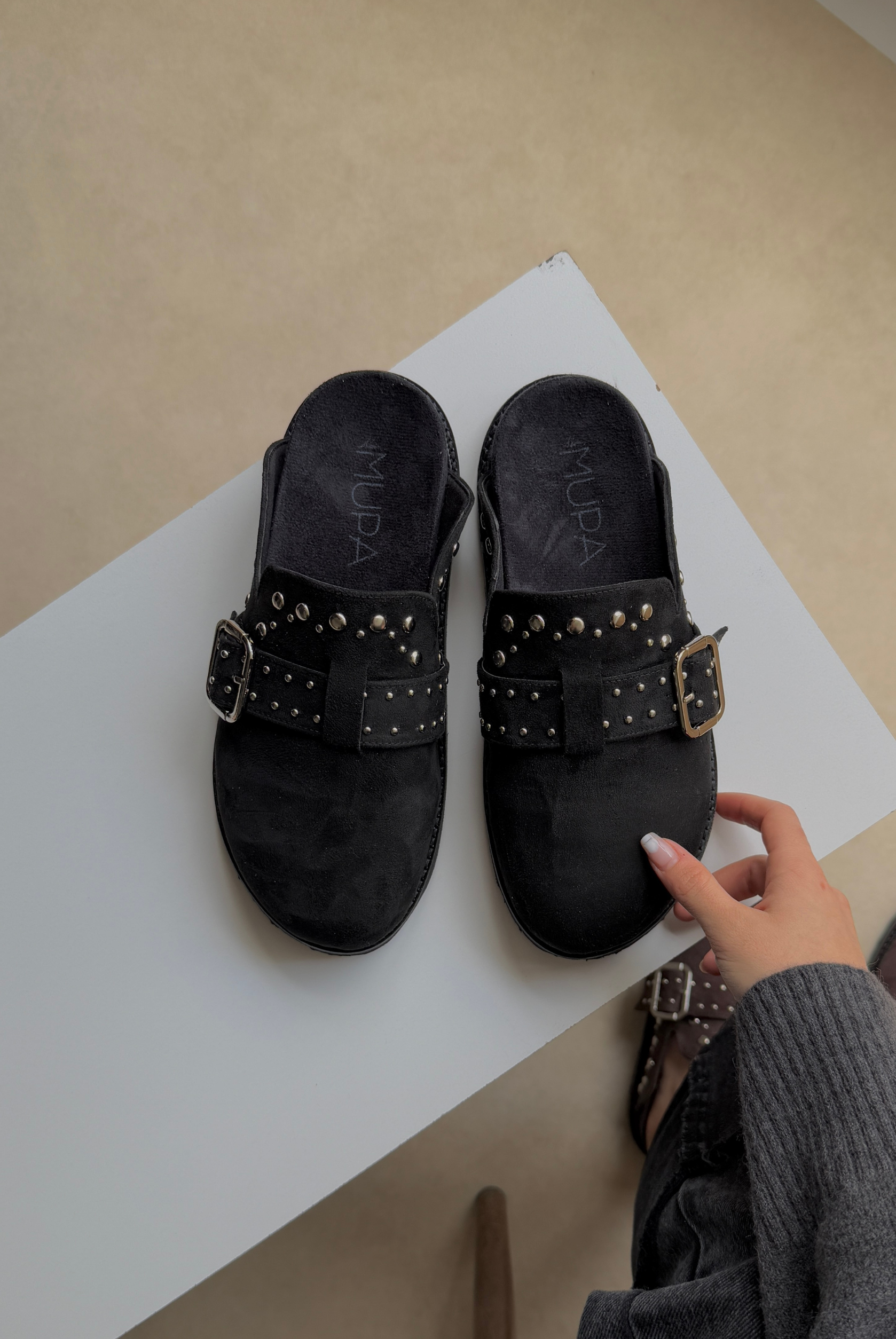 Kadın Terlik SİYAH SÜET