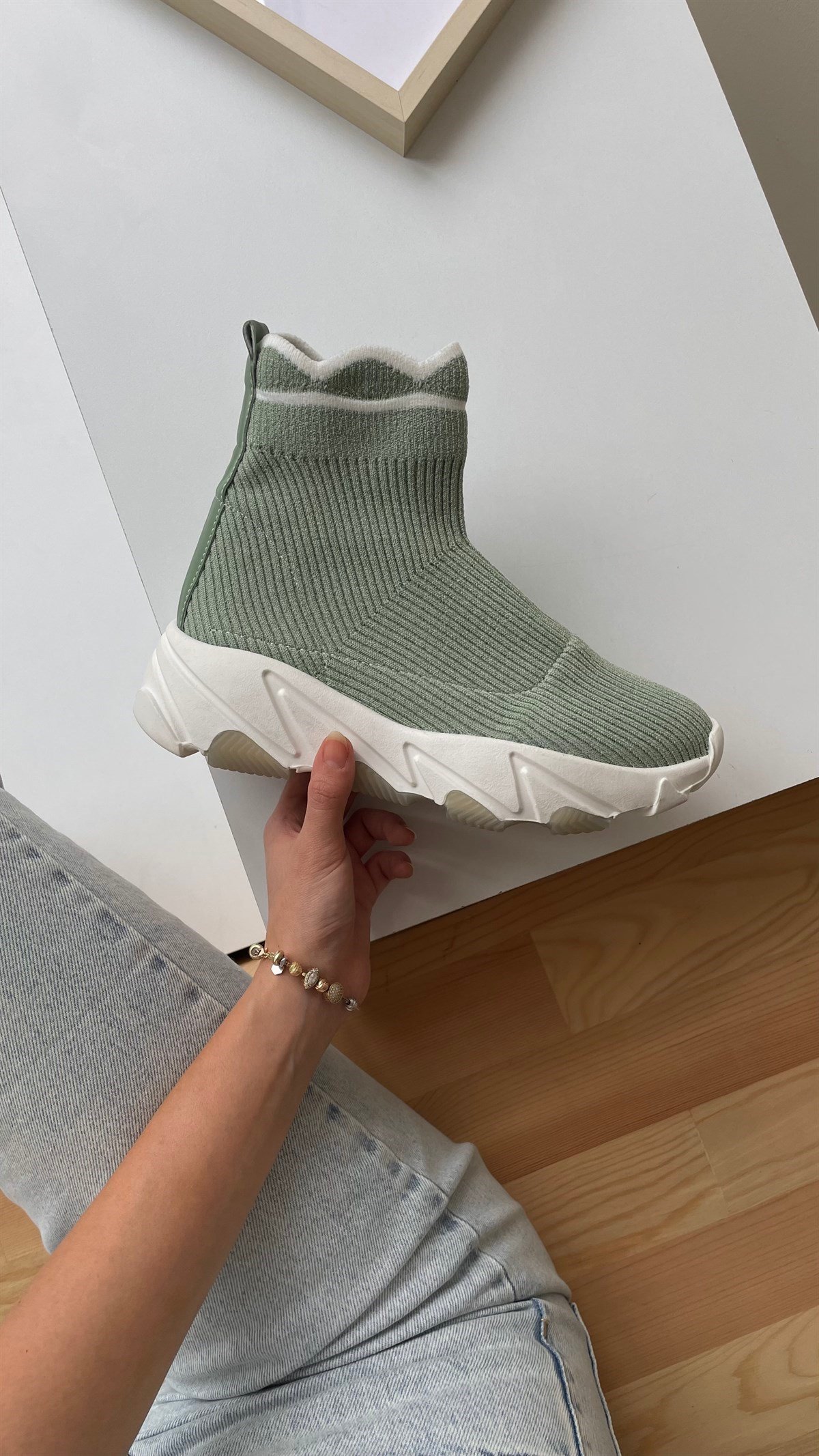 Kadın Triko Bot SU YEŞİLİ