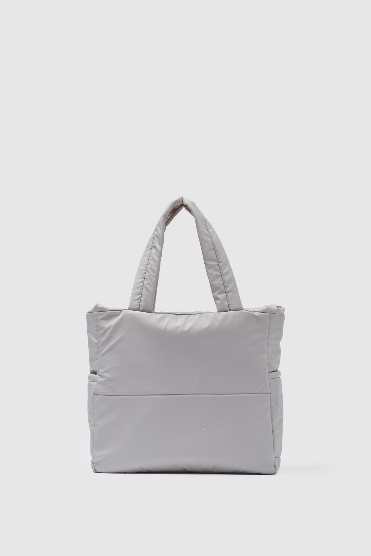 Puf Kumaş Kadın Çanta  GRİ