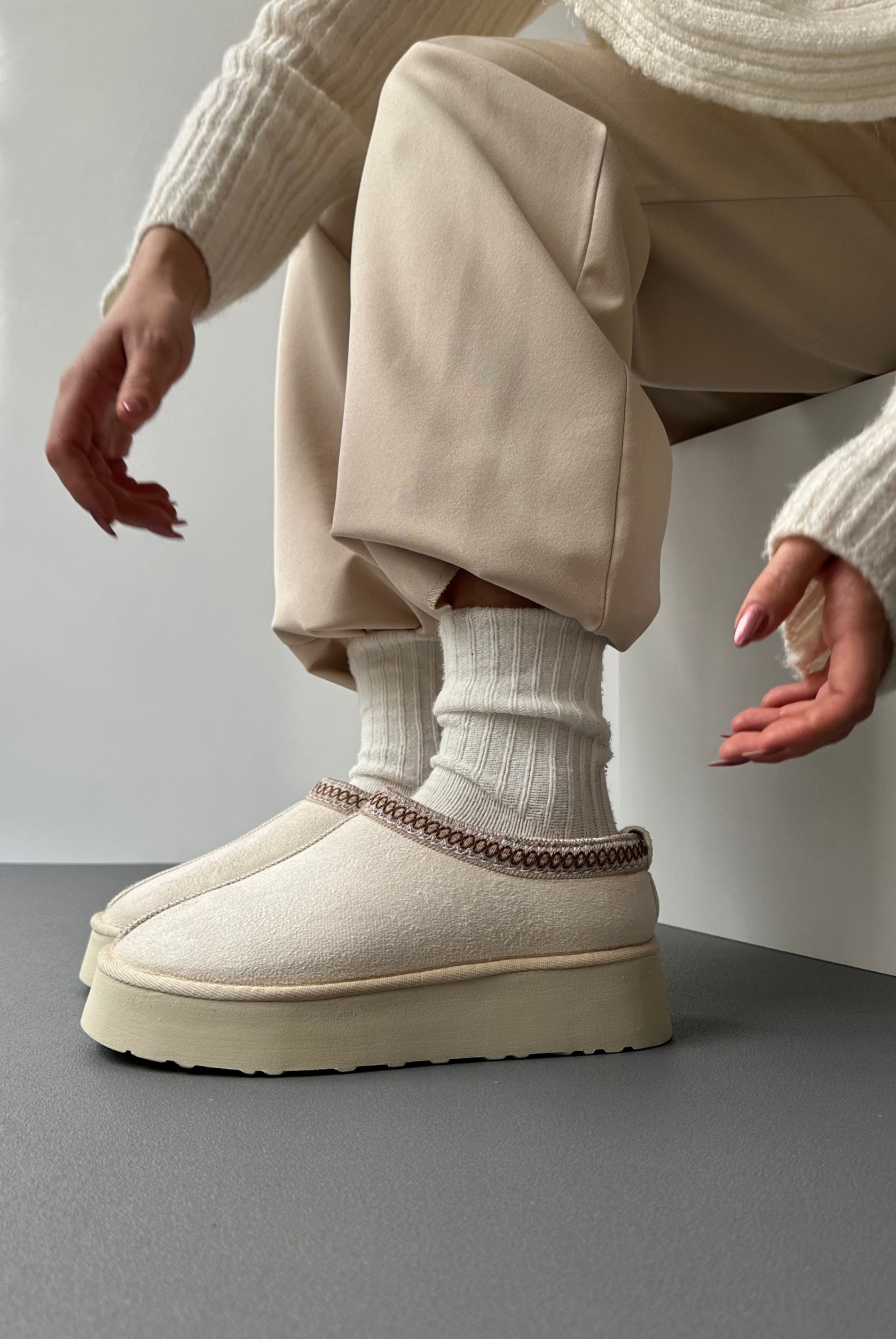 Sabo İçi Kürklü AÇIK BEJ