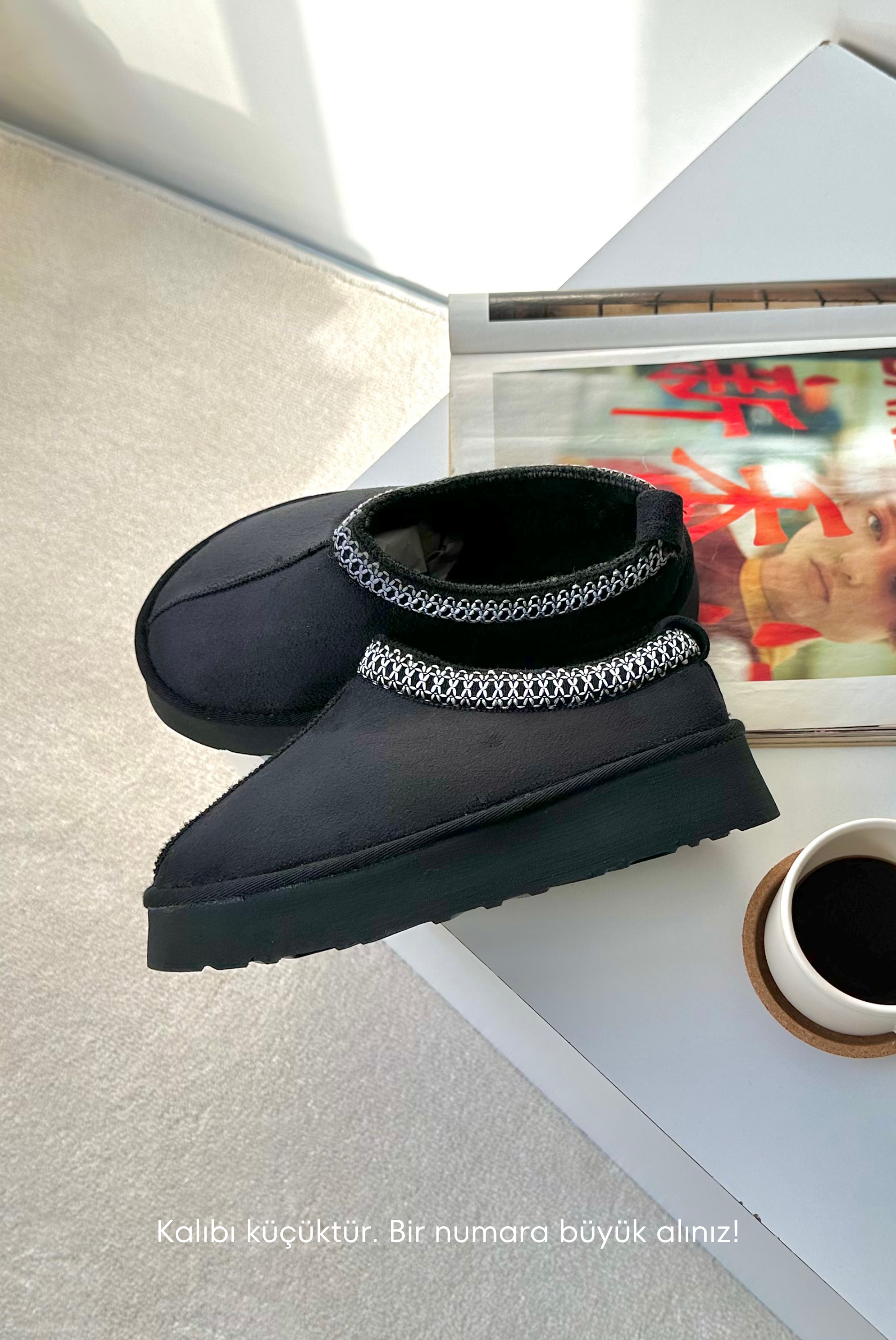 Sabo İçi Kürklü SİYAH