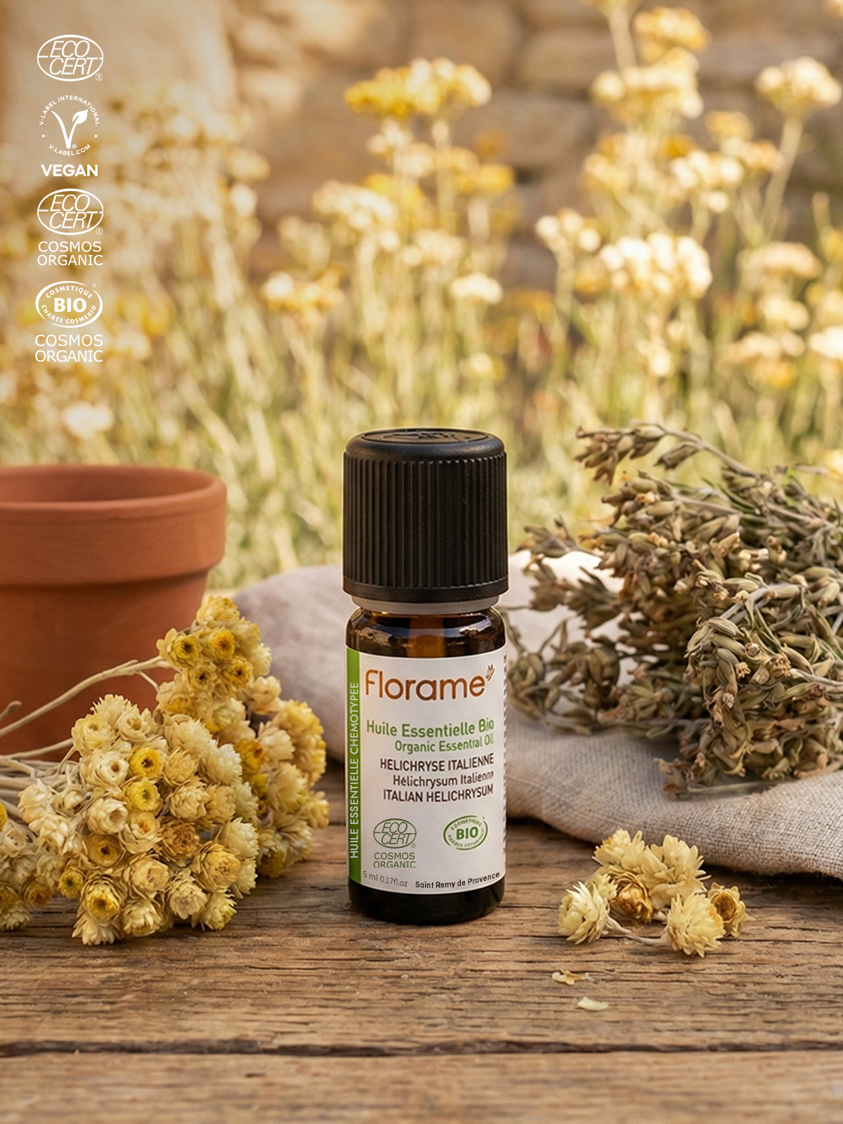 Organik Ölmezçiçek Uçucu Yağı (Helichrysum italicum) - 5 ml