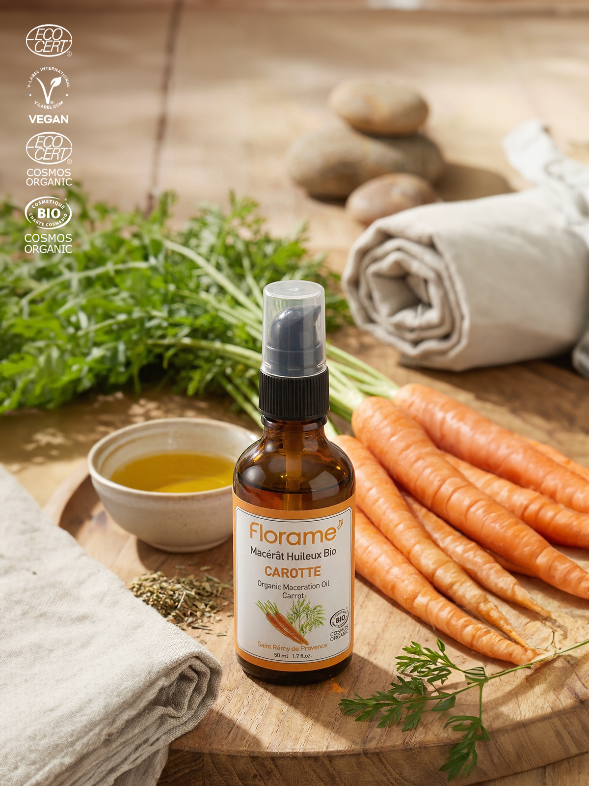 Organik Havuç Maserasyonu Yağı (Daucus carota) 50 ml