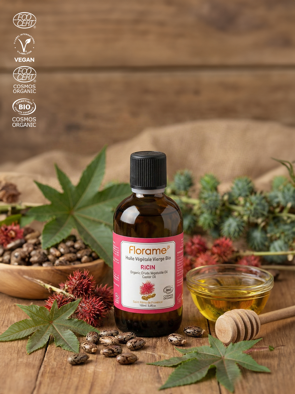 Organik Hint Yağı (Castor) - Ricinus communis - 100 ml