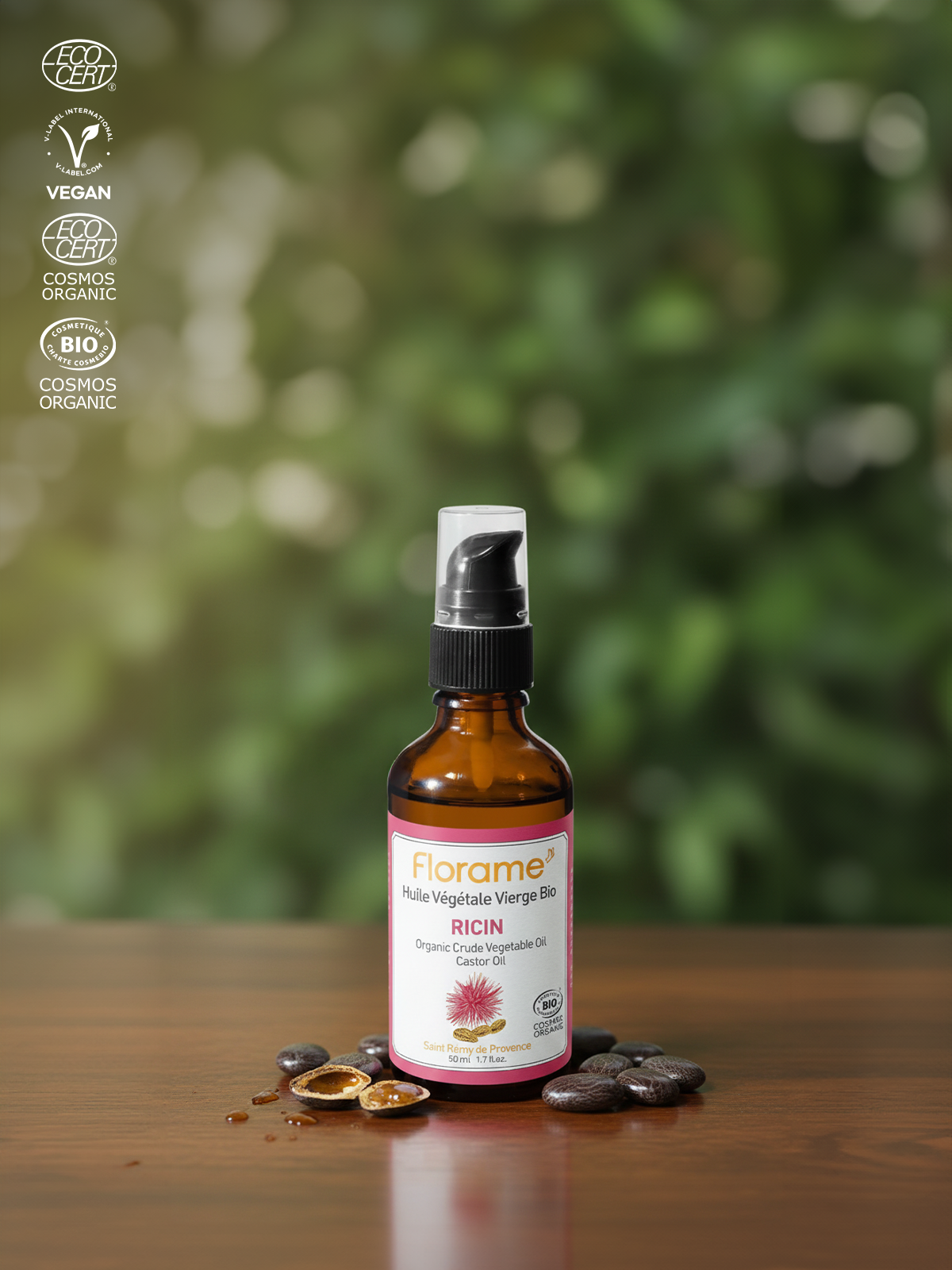 Organik Hint Yağı (Castor) - Ricinus communis - 50 ml