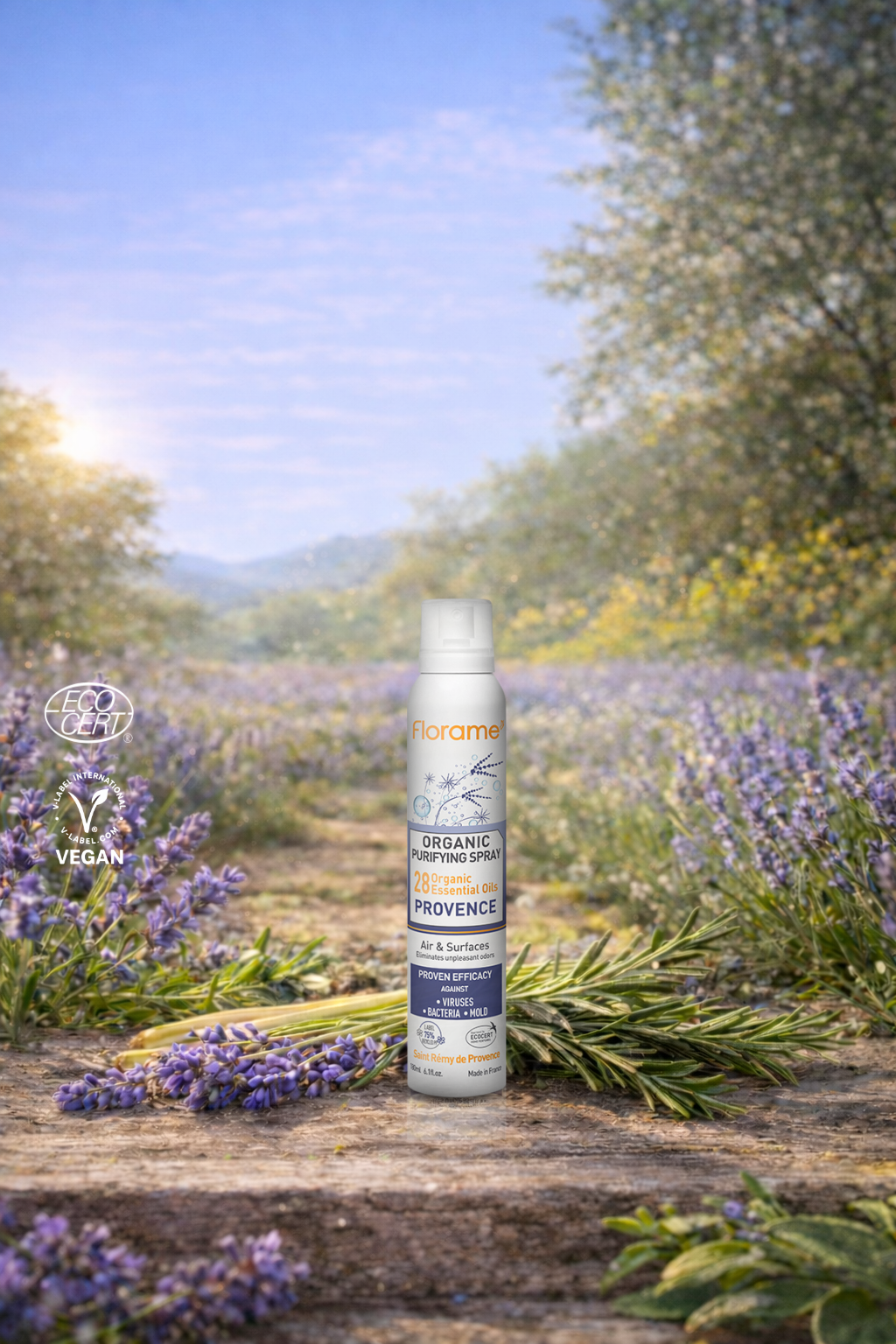 Organik Lavanta Kokulu Arındırıcı Hava Spreyi 180 ml