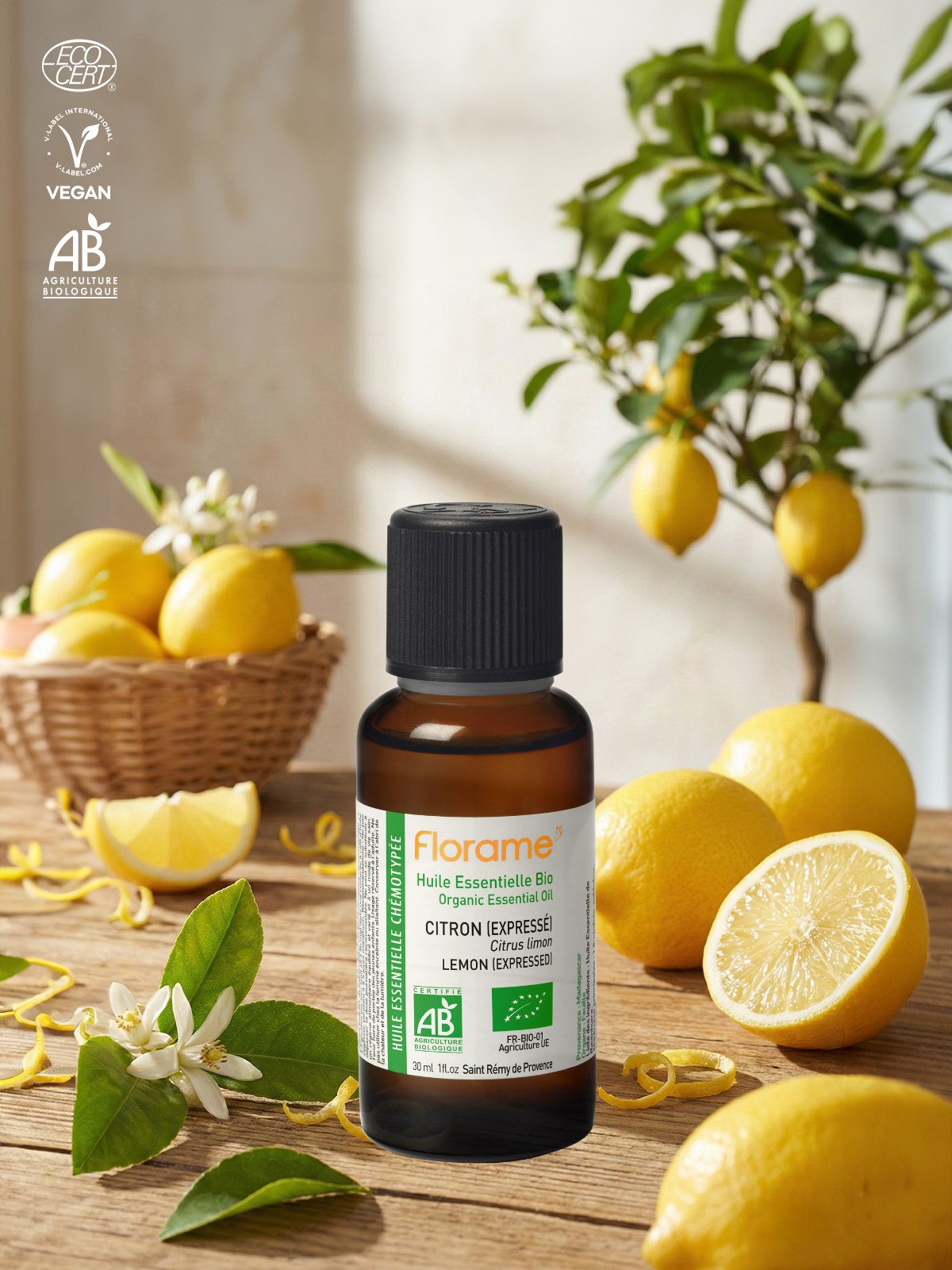 Organik Limon Kabuğu (Citrus limon) Uçucu Yağı-30 ml