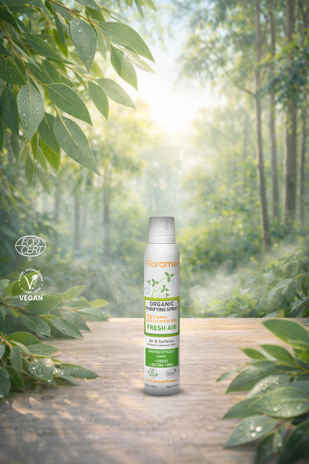 Organik Okaliptus Kokulu Arındırıcı Hava Spreyi 180 ml