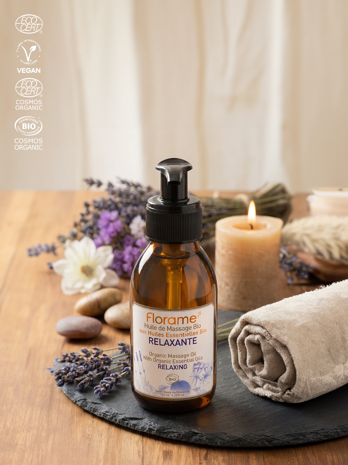 Organik Rahatlatıcı Aromaterapi Masaj Yağı 120 ml