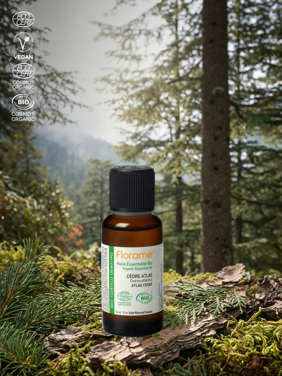 Organik Sedir Uçucu Yağı (Cedrus atlantica)-30 ml