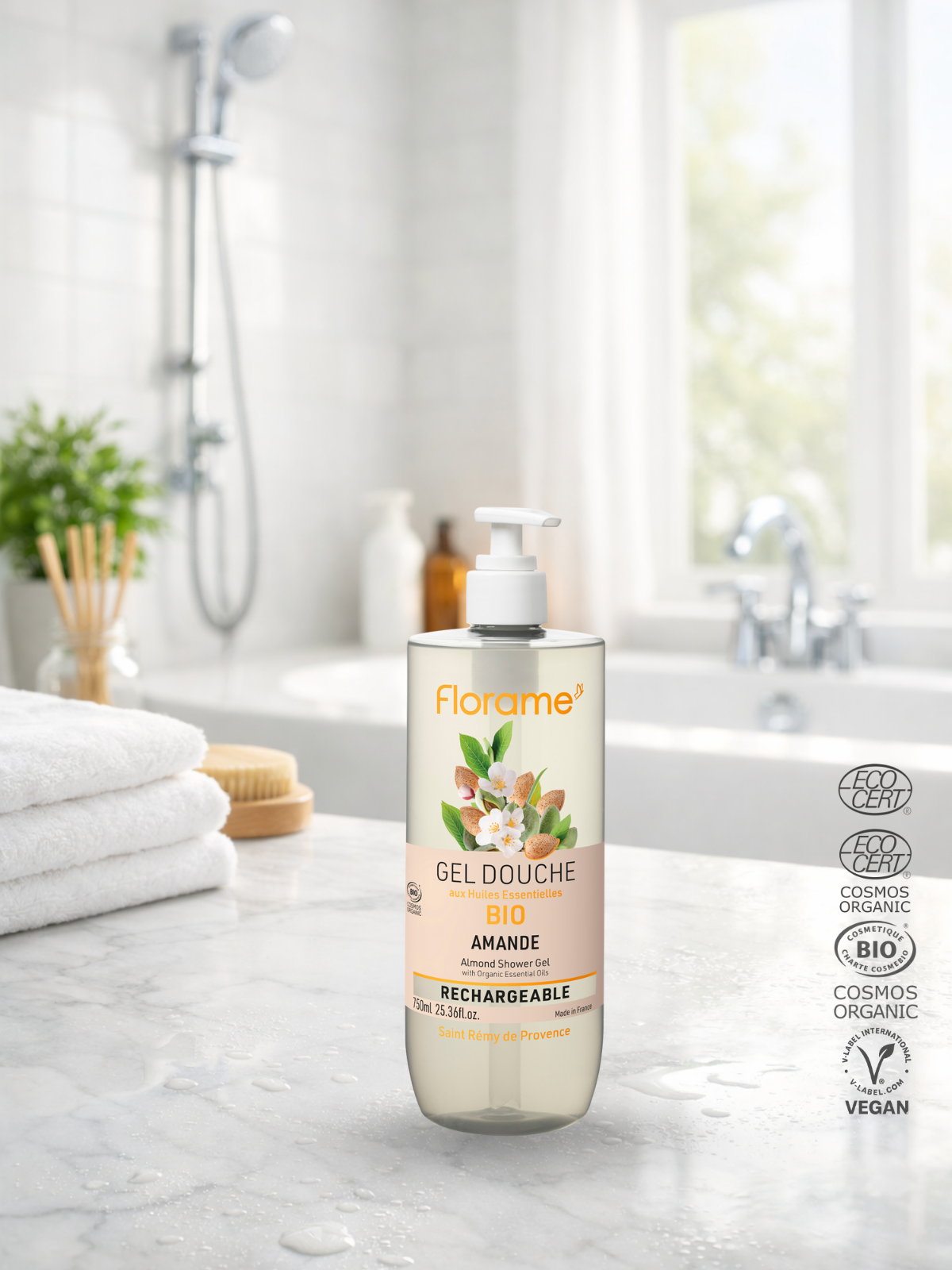 Organik Sülfatsız Badem Duş Jeli 750 ml