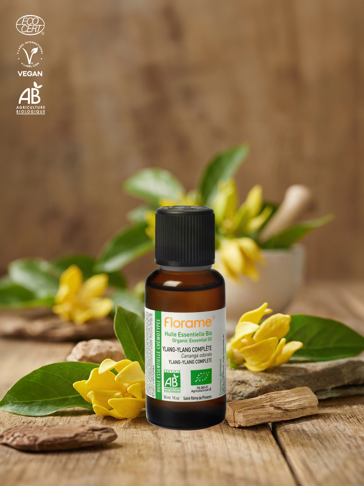 Organik Ylang Ylang Uçucu Yağı (Cananga odorata) - 30 ml
