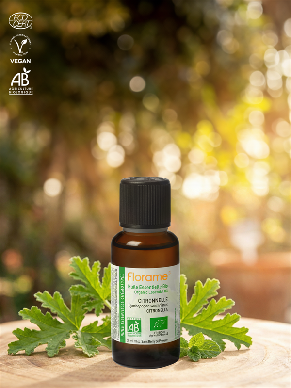 Organik Citronella Uçucu Yağı (Cymbopogon winterianus)-30 ml