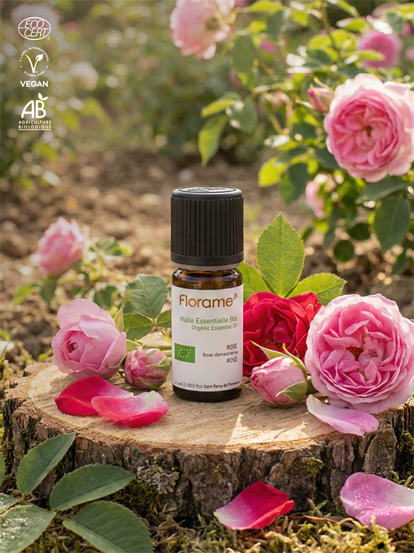Organik Gül Uçucu Yağı (Rosa damascena)-1 ml