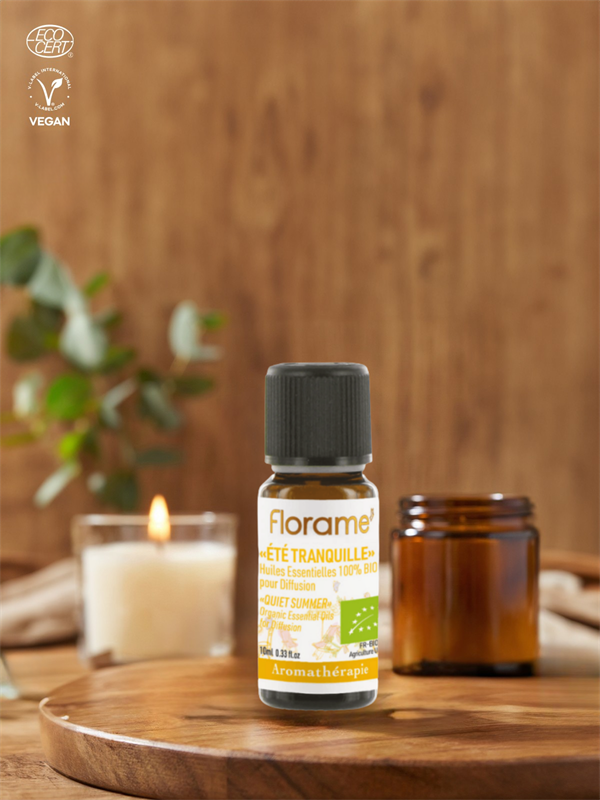 Organik Sessiz Yaz Aromaterapi Uçucu Yağ Karışımı 10 ml 