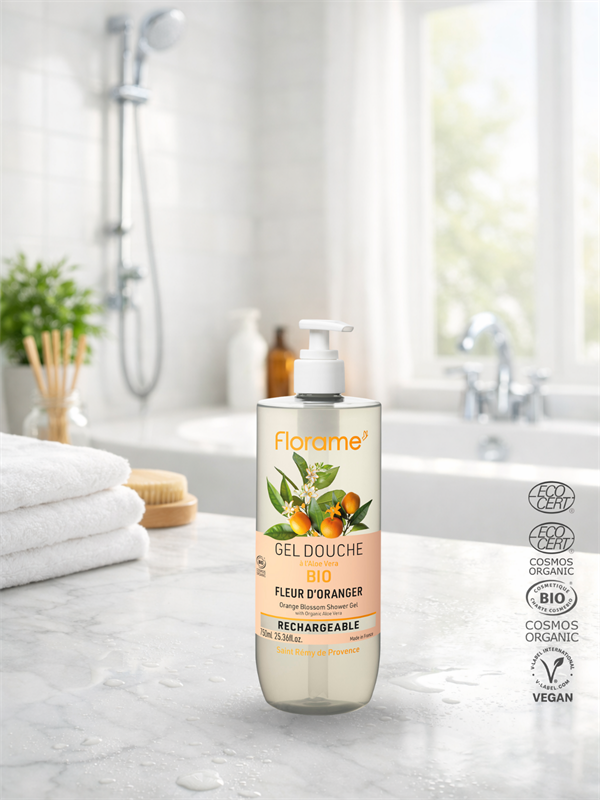 Organik Sülfatsız Portakal Çiçeği Duş Jeli 750 ml